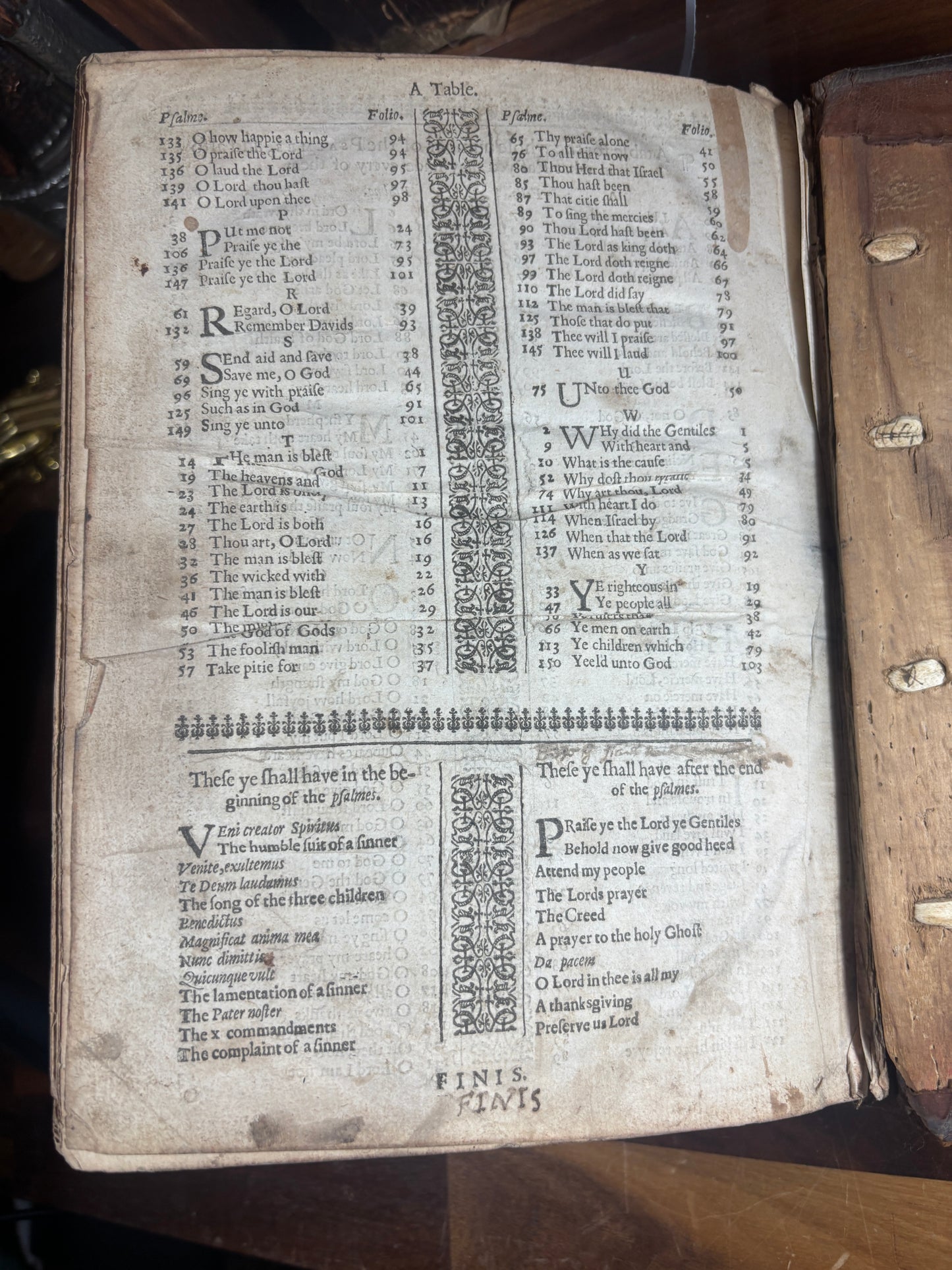 1608 Geneva Bible W/ Blind-Tooled Calf Binding, Bound W/ 1634 Psalter