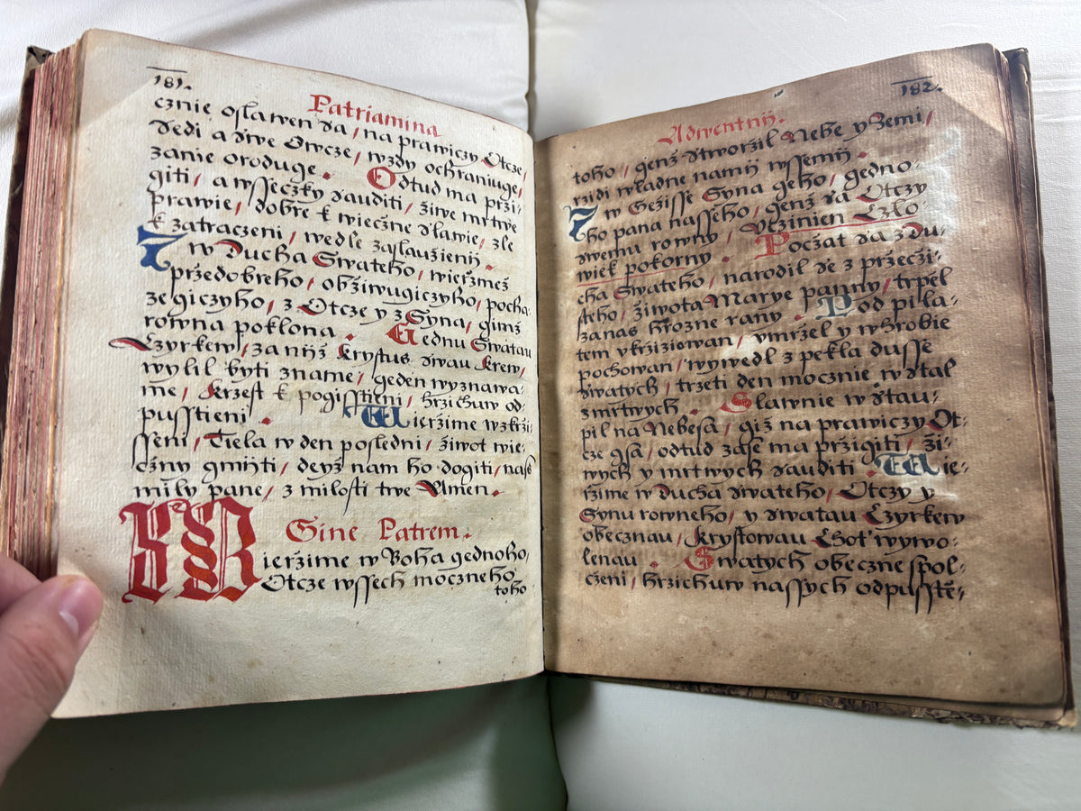 1620 Czech Manuscript Prayer Book/Book of Hours, Bohemia