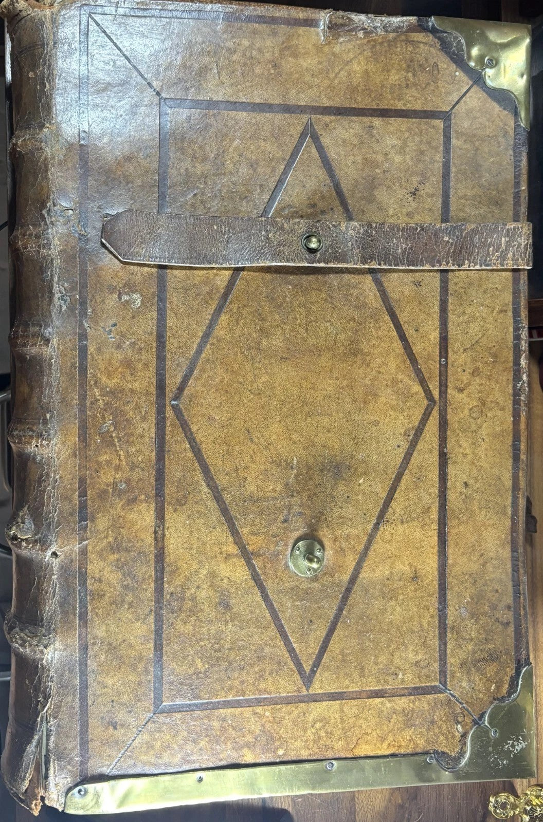 French Gregorian Chant Antiphonary W/ Metal Work – Inscribed by Pope John XXIII
