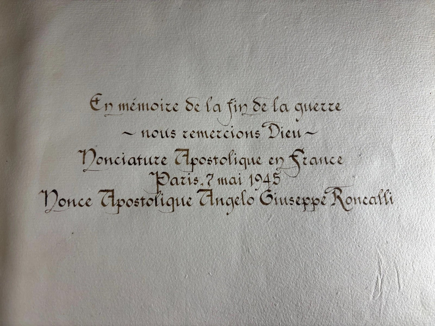 French Gregorian Chant Antiphonary W/ Metal Work – Inscribed by Pope John XXIII