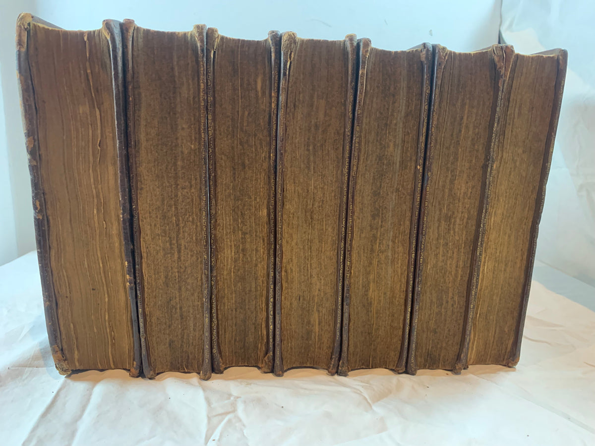 1st Octavo Ed 1711 Beaumont & Fletcher 7 Vol Works Set W/ Copper Engraved Plates