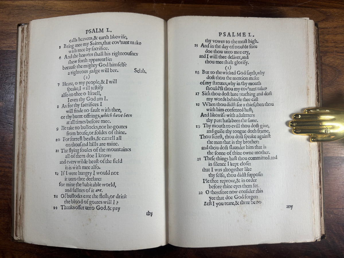 The Bay Psalm Book, 1903 Facsimile, Special New England Society Issue