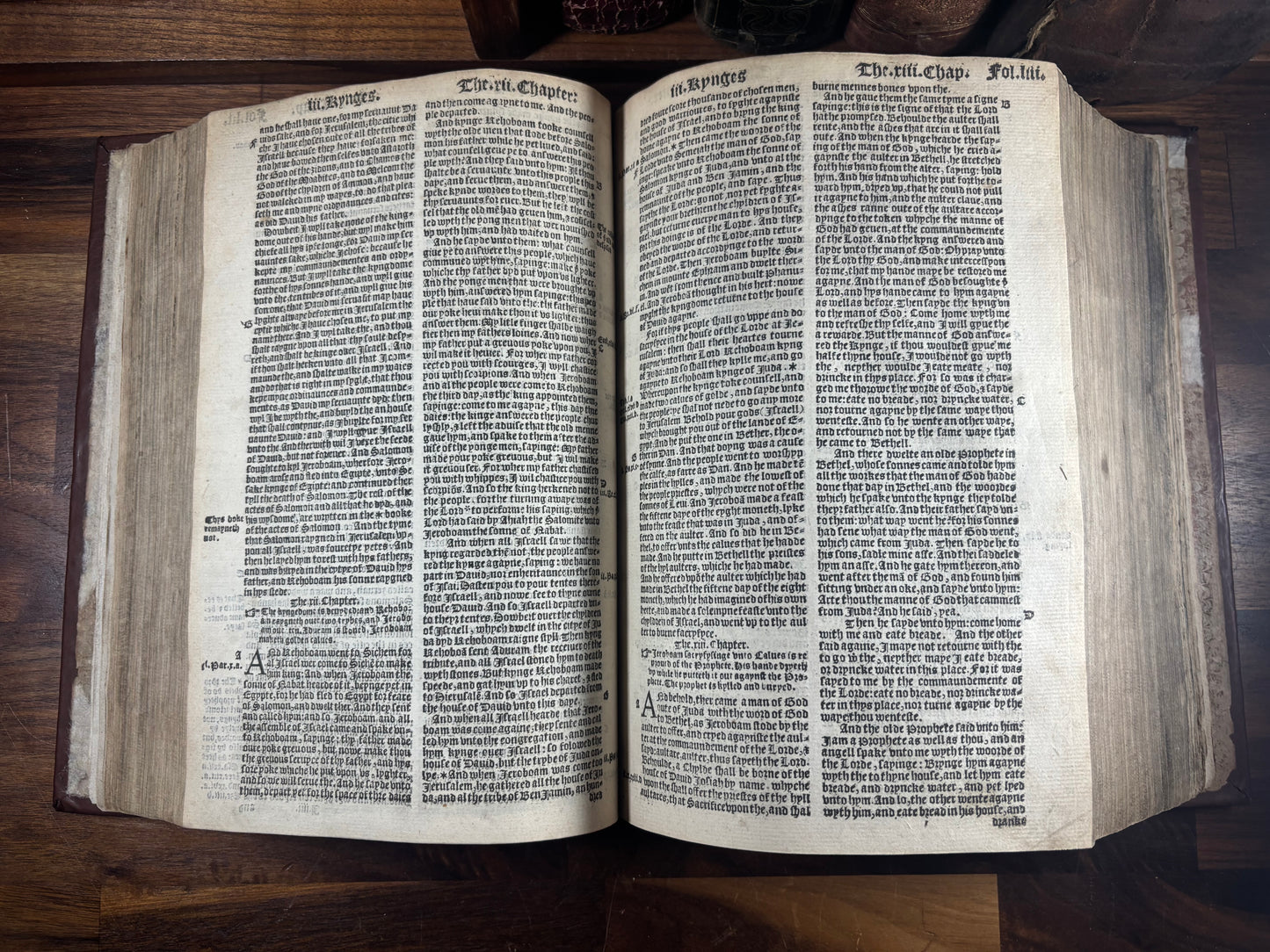 Tyndale Bible 1551 Small Folio OT, Apocrypha, NT Wood Cut Engravings, Middle Tudor