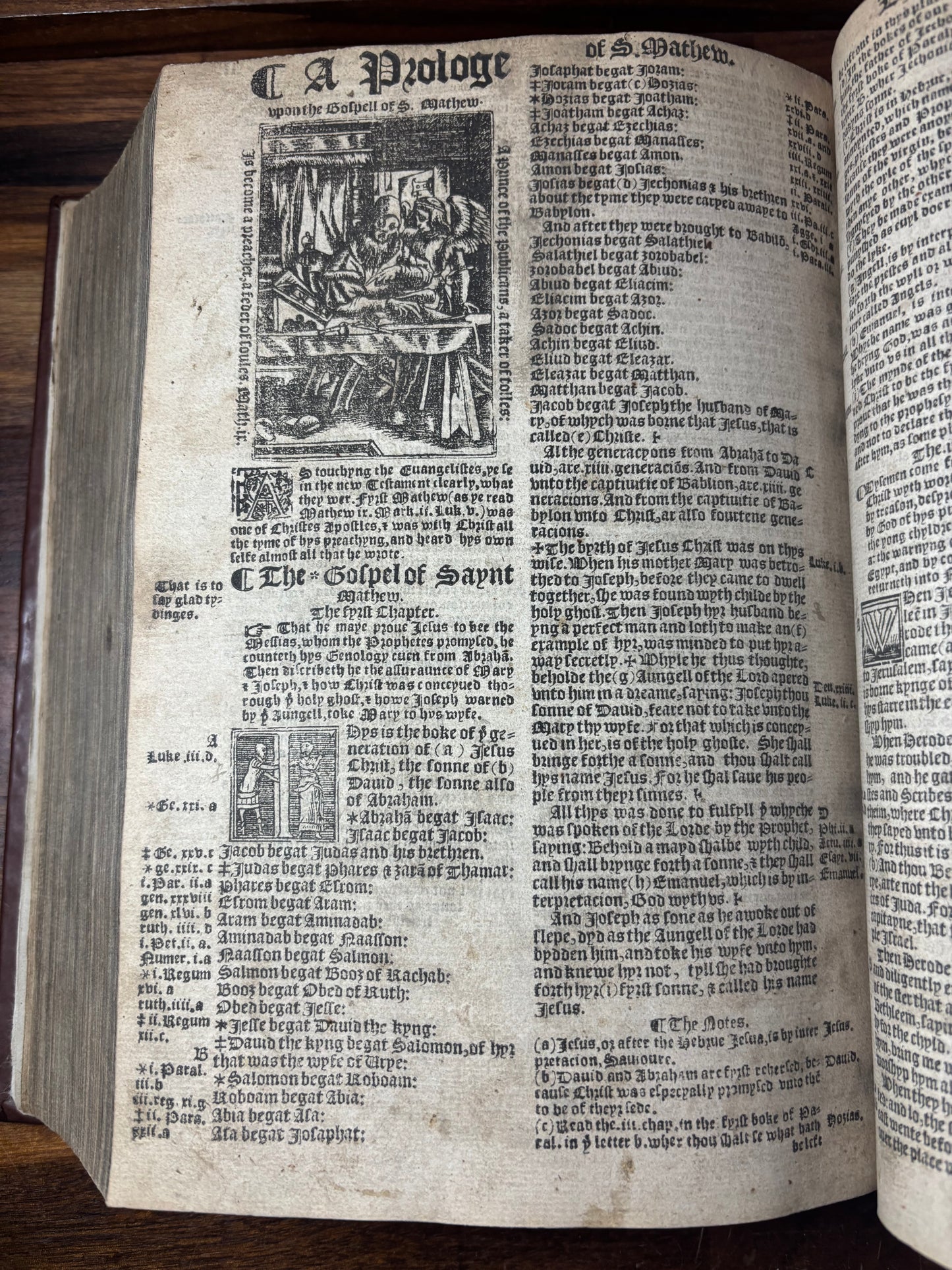 Tyndale Bible 1551 Small Folio OT, Apocrypha, NT Wood Cut Engravings, Middle Tudor