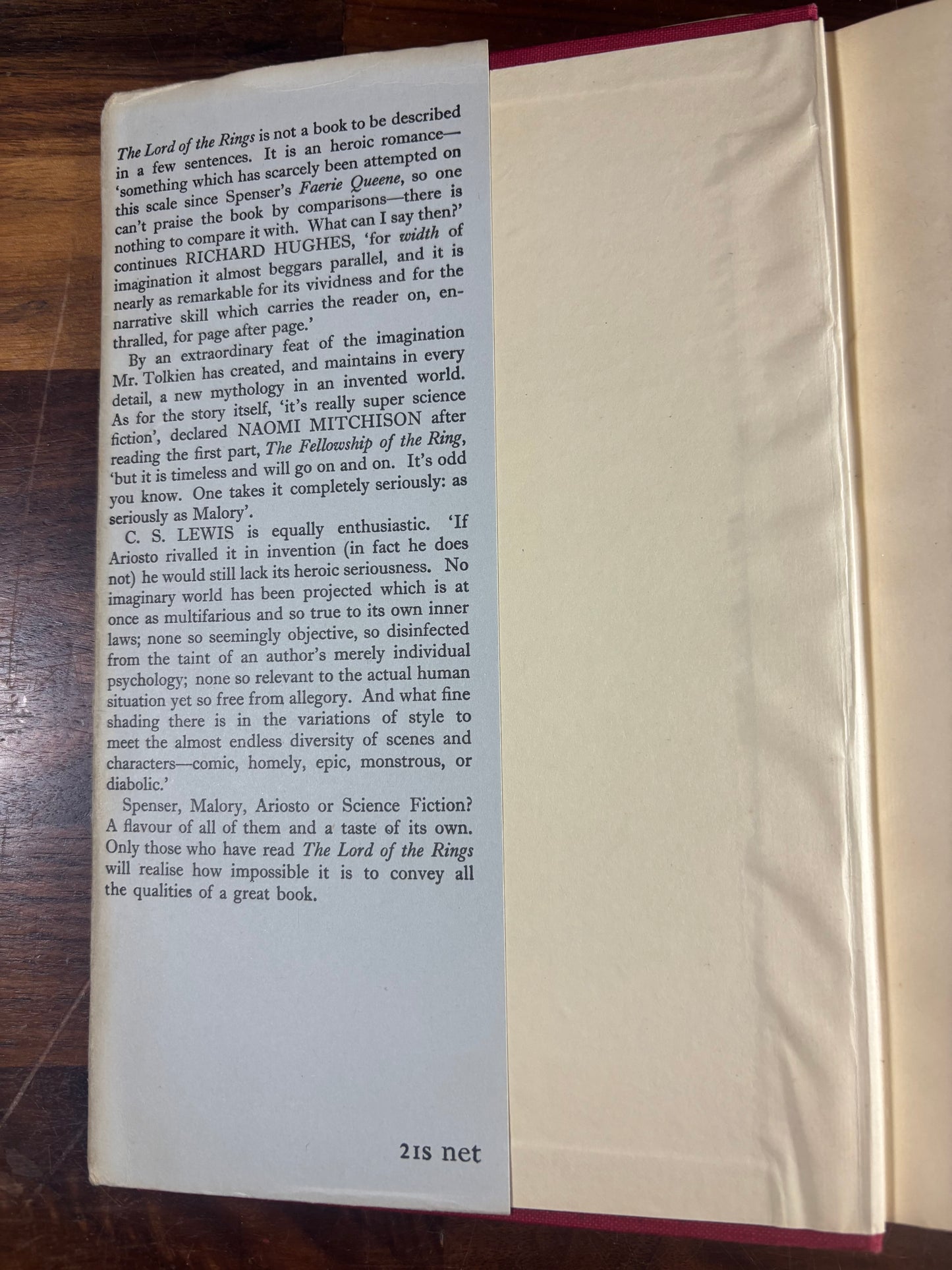 The Lord of the Rings Trilogy First Edition Set (4th, 4rd and 1st Impressions)