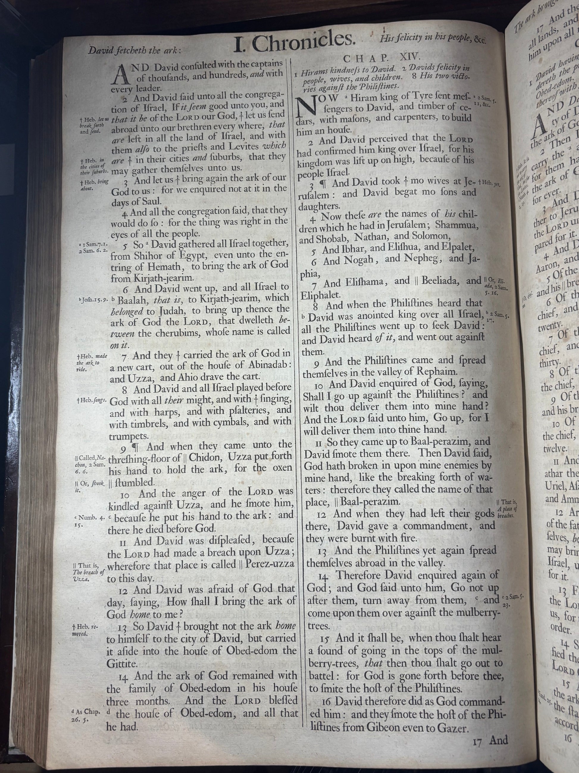 Text from the first Book of Chronicles