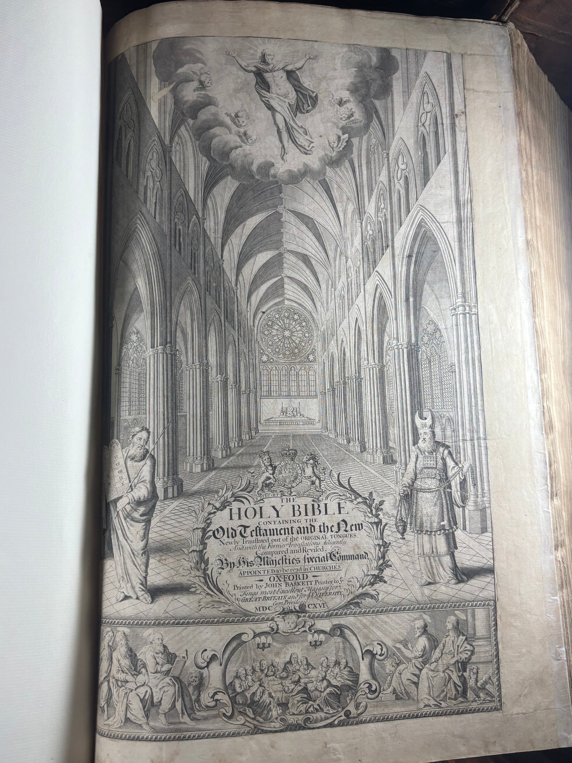 First Title page of the "Vinegar" KJV Bible 1717.