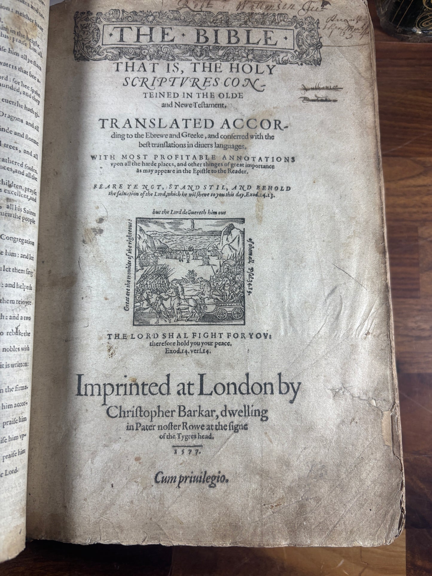 1577 Small Folio Geneva "Breeches" Bible