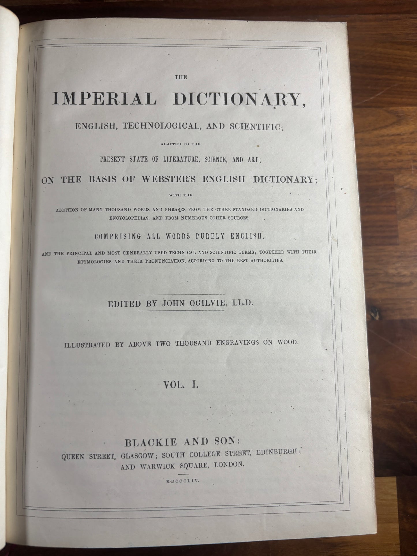 Imperial Dictionary: English, Technological, and Scientific