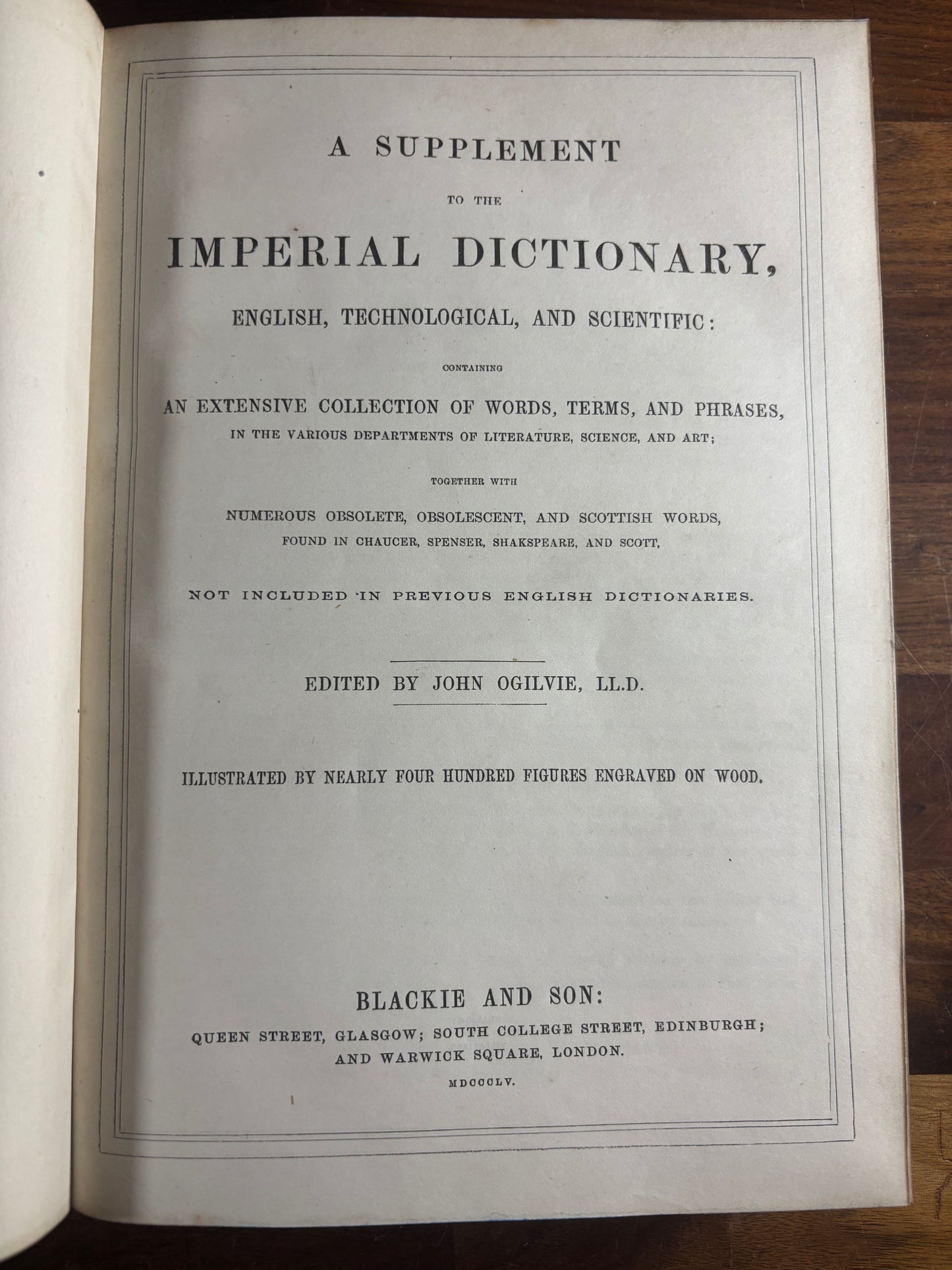 Imperial Dictionary: English, Technological, and Scientific