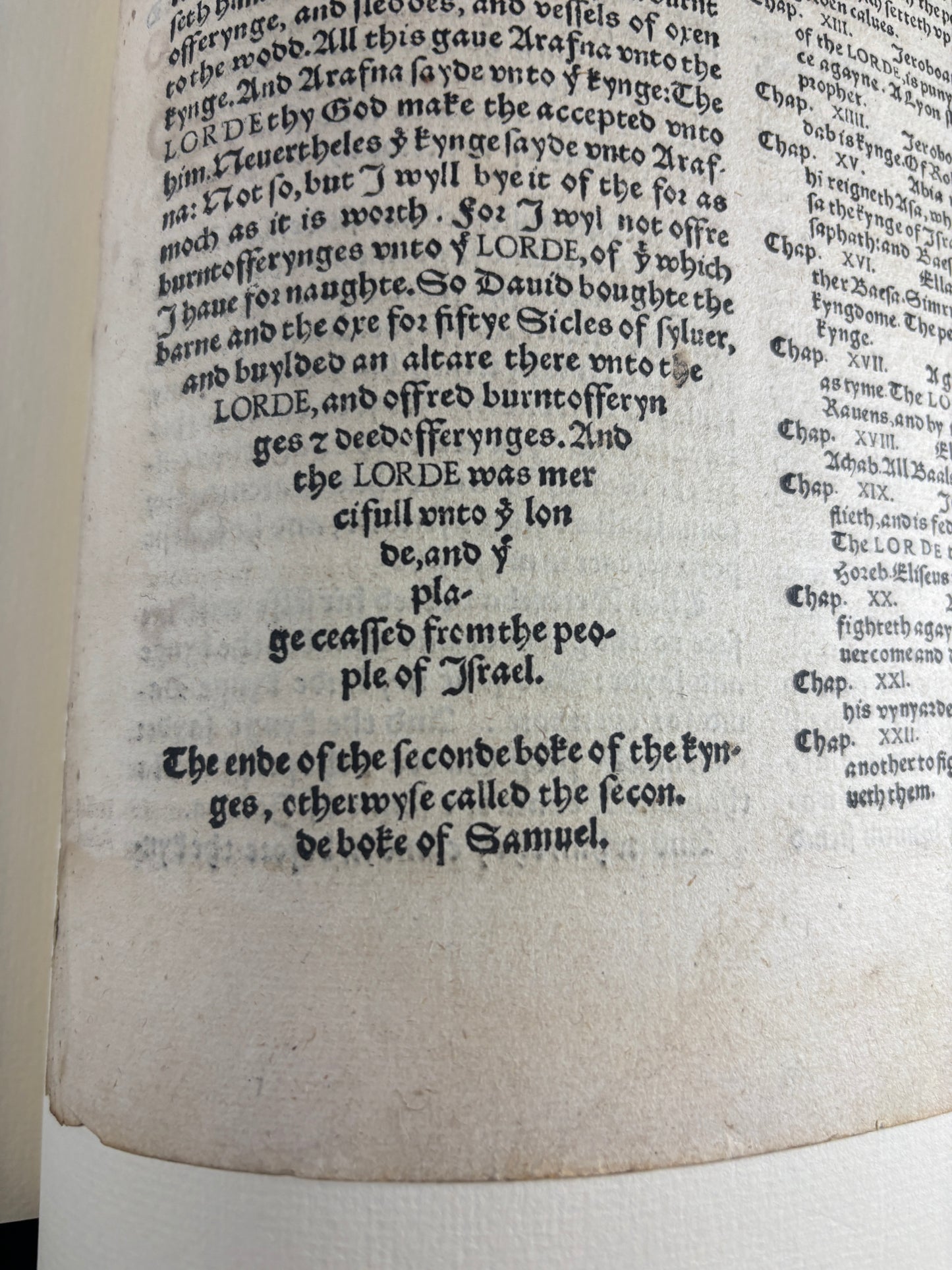 1535 Coverdale Bible Leaf W/ California Book Club Presentation Folio NO.145/450