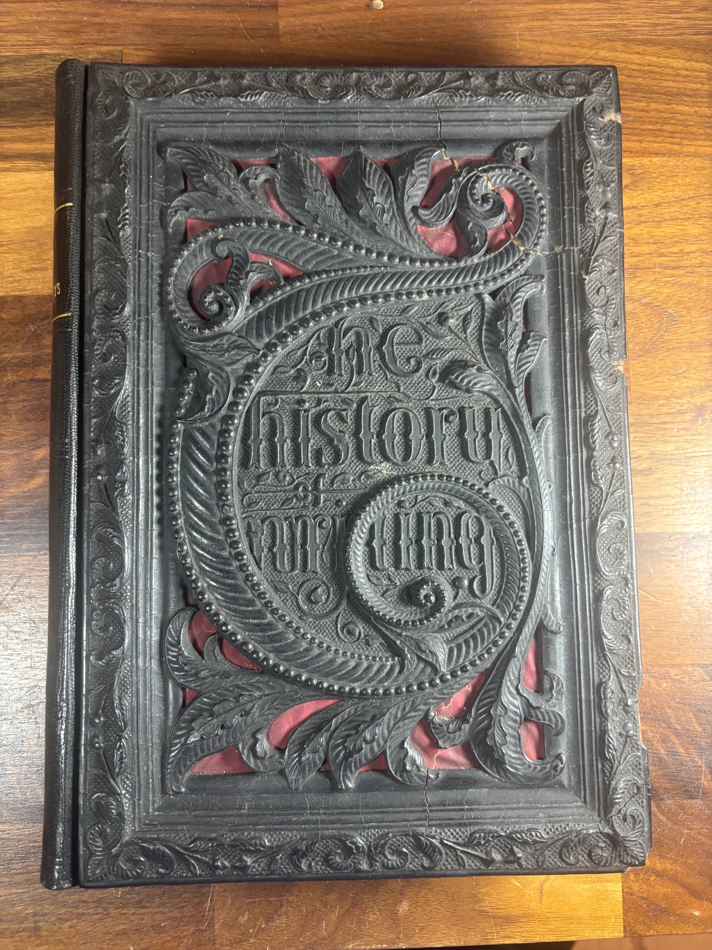 1855 2nd Ed, The Origin and Progress of the Art of Writing, Papier-Mâché Binding