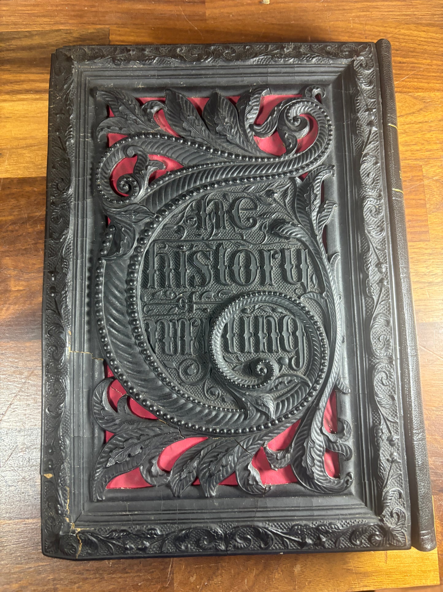 1855 2nd Ed, The Origin and Progress of the Art of Writing, Papier-Mâché Binding