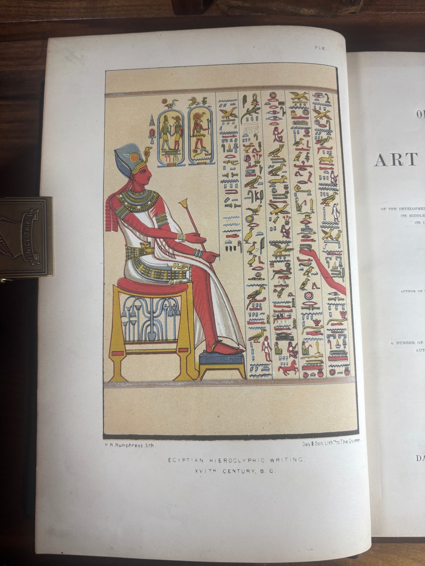 1855 2nd Ed, The Origin and Progress of the Art of Writing, Papier-Mâché Binding