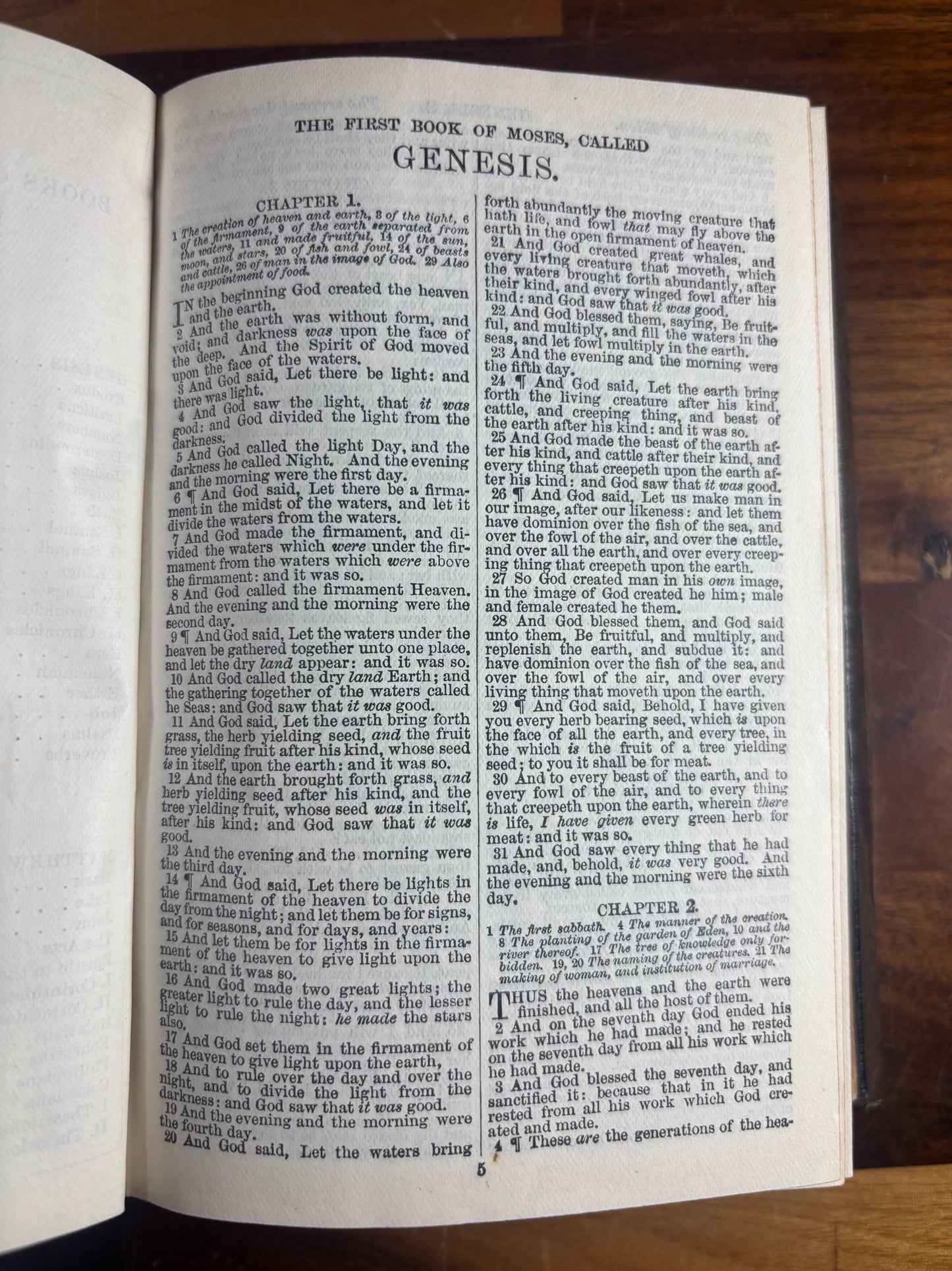 1911 KJV Pocket Bible With Wooden Cover