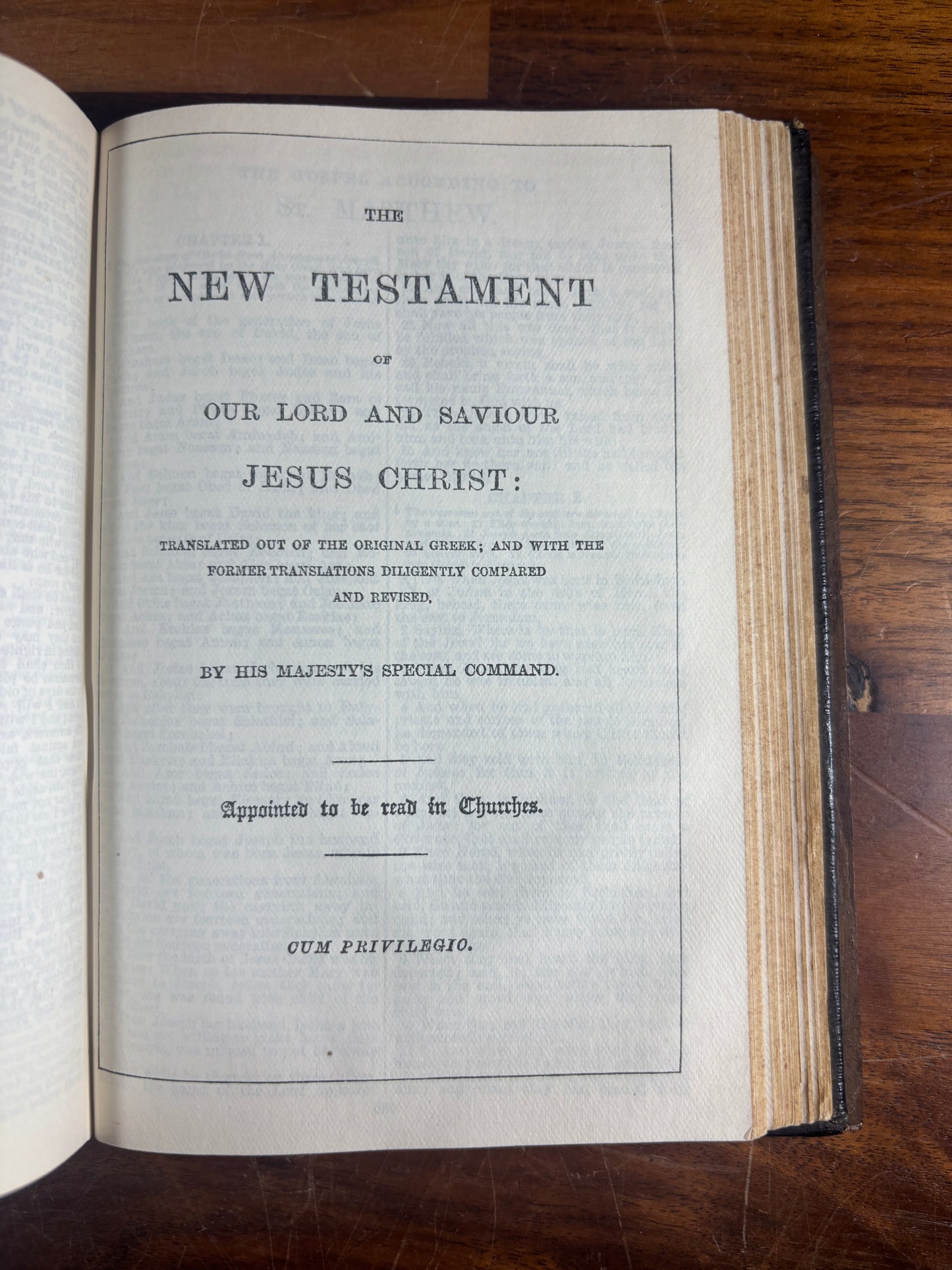 1911 KJV Pocket Bible With Wooden Cover