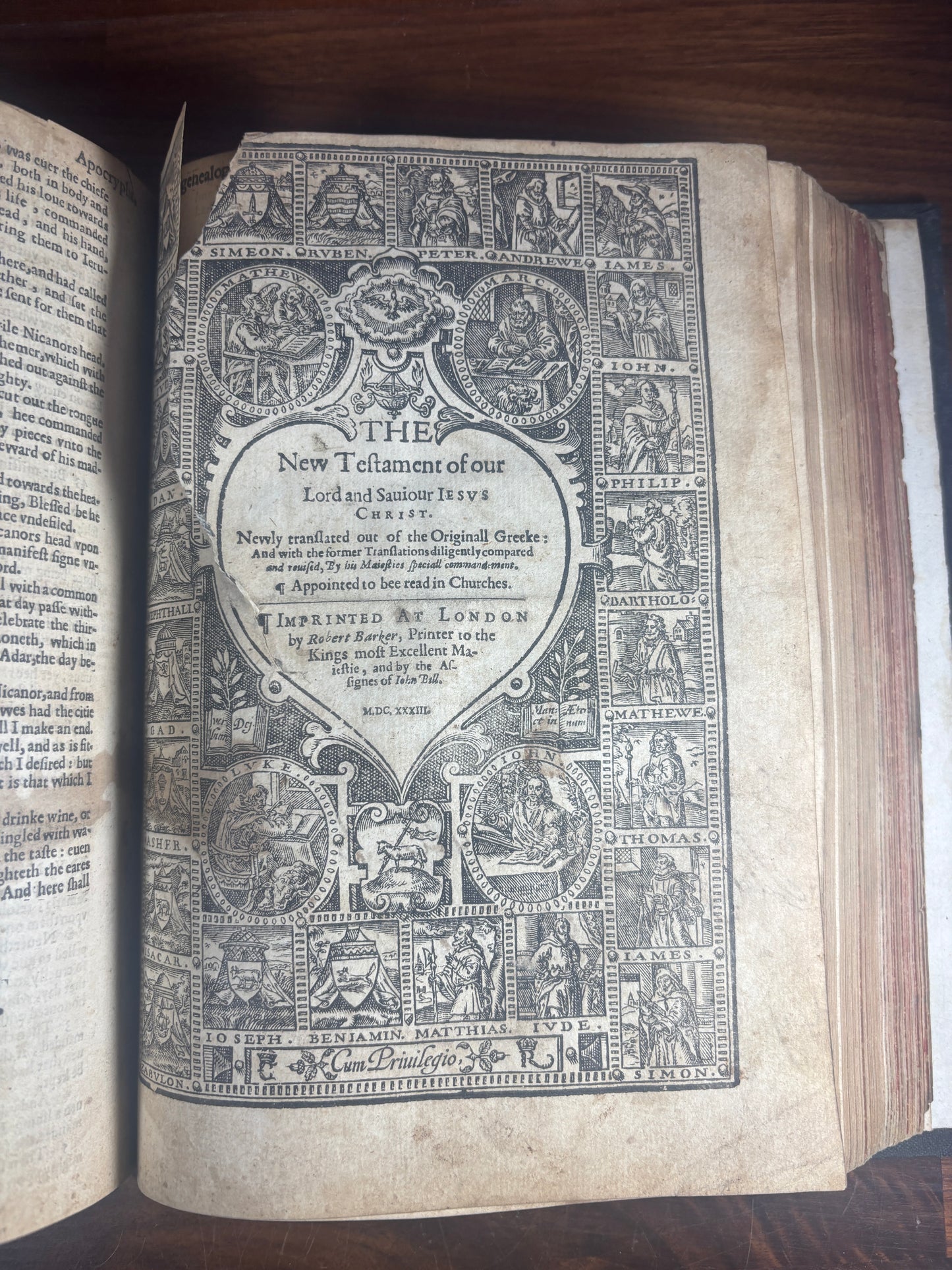 1634 KJV Bible H486 W/ Two General Title Pages
