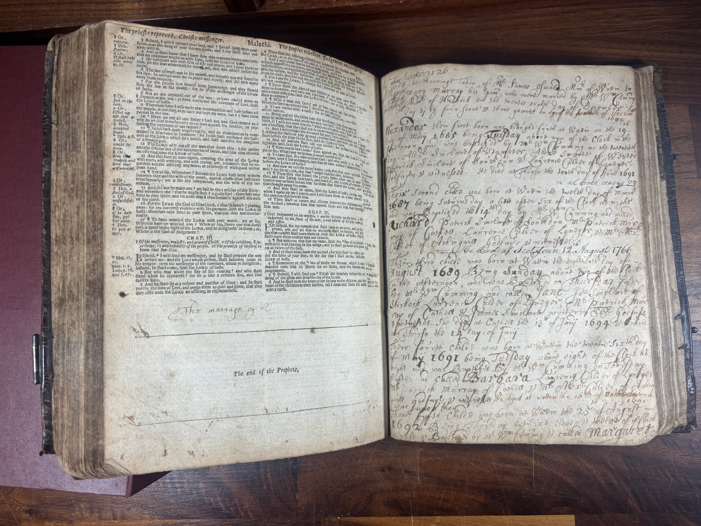 1666 KJV "Murray" Family Bible