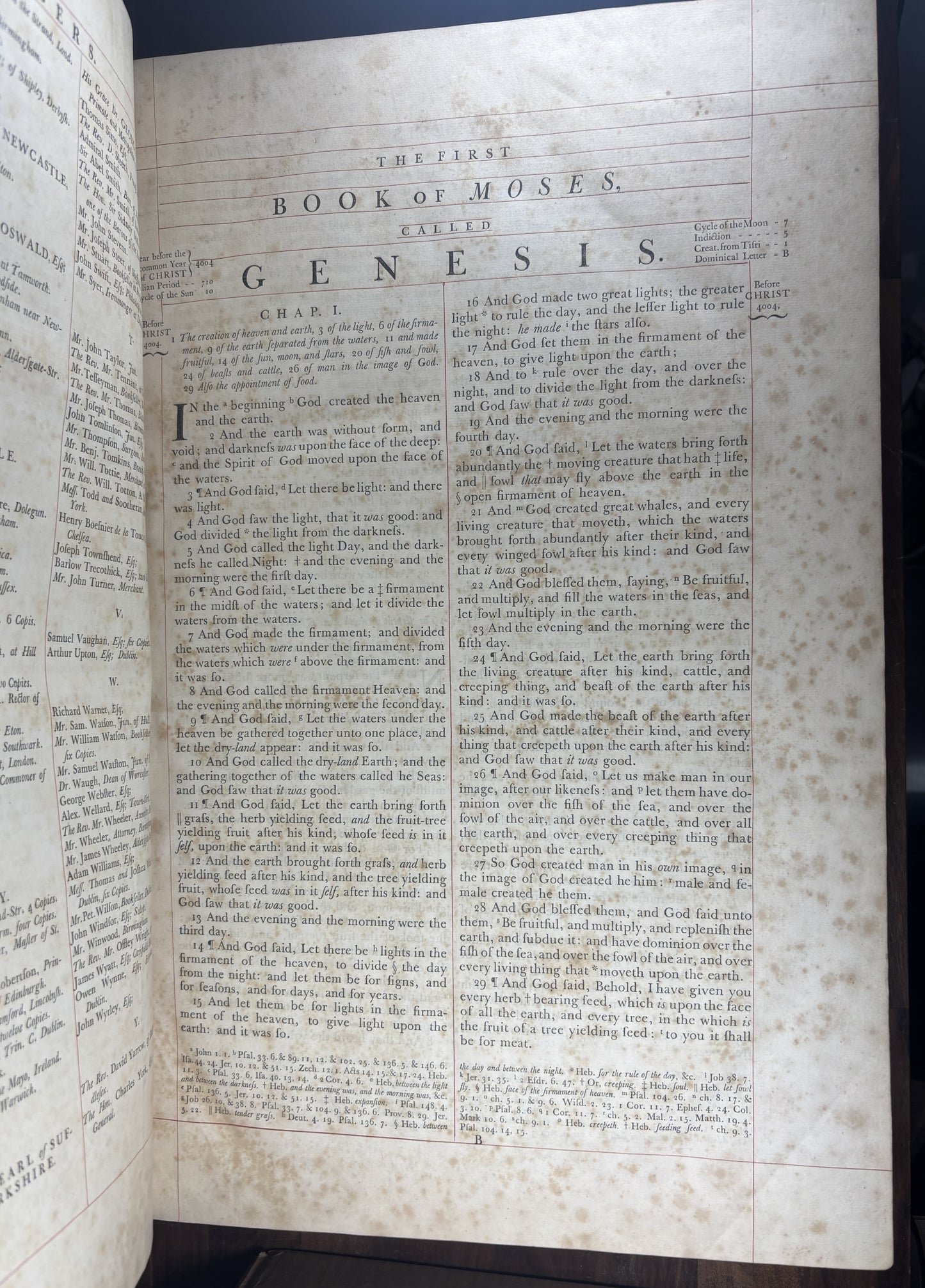 1763 John Baskerville Cambridge Pulpit Bible