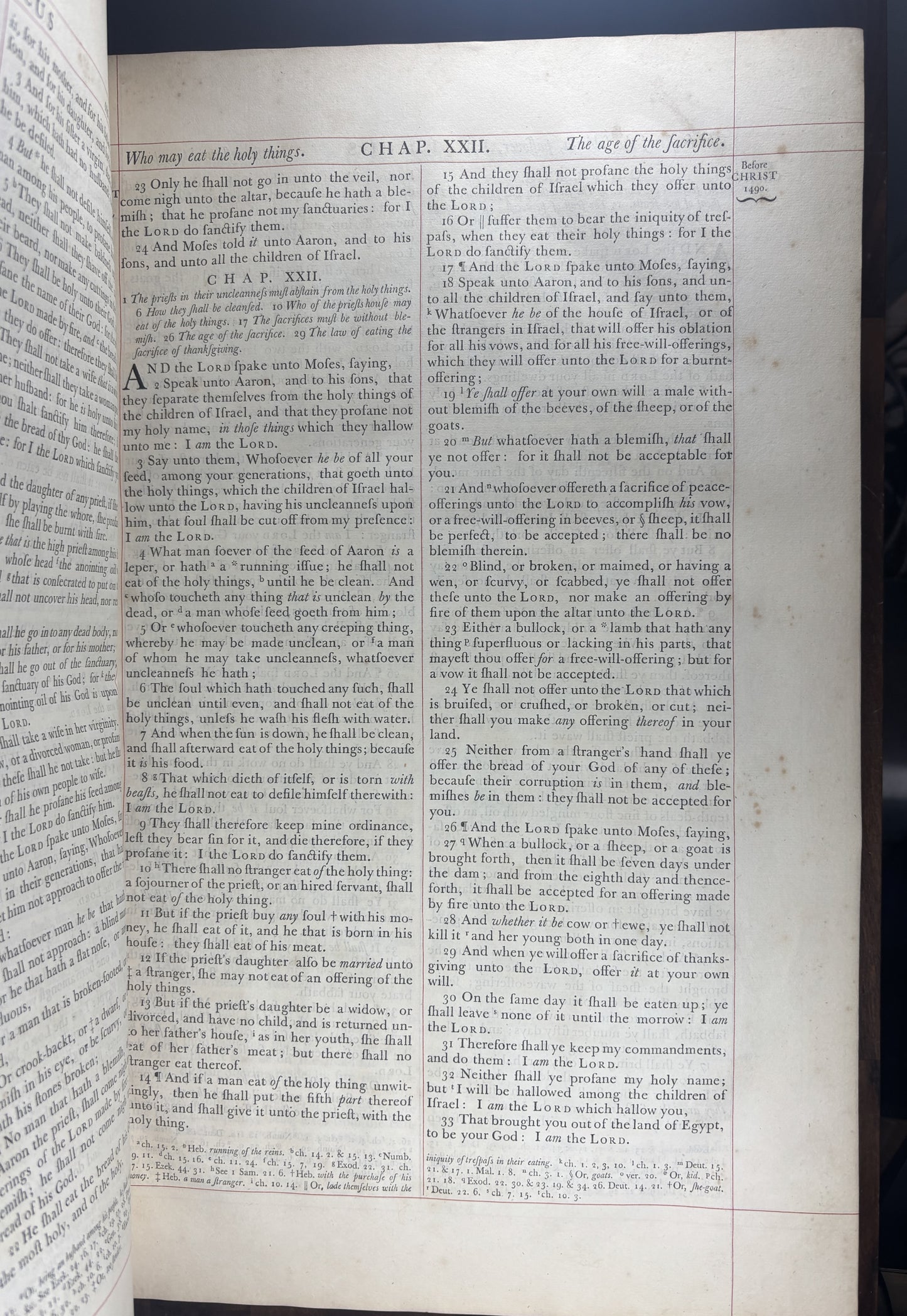 1763 John Baskerville Cambridge Pulpit Bible