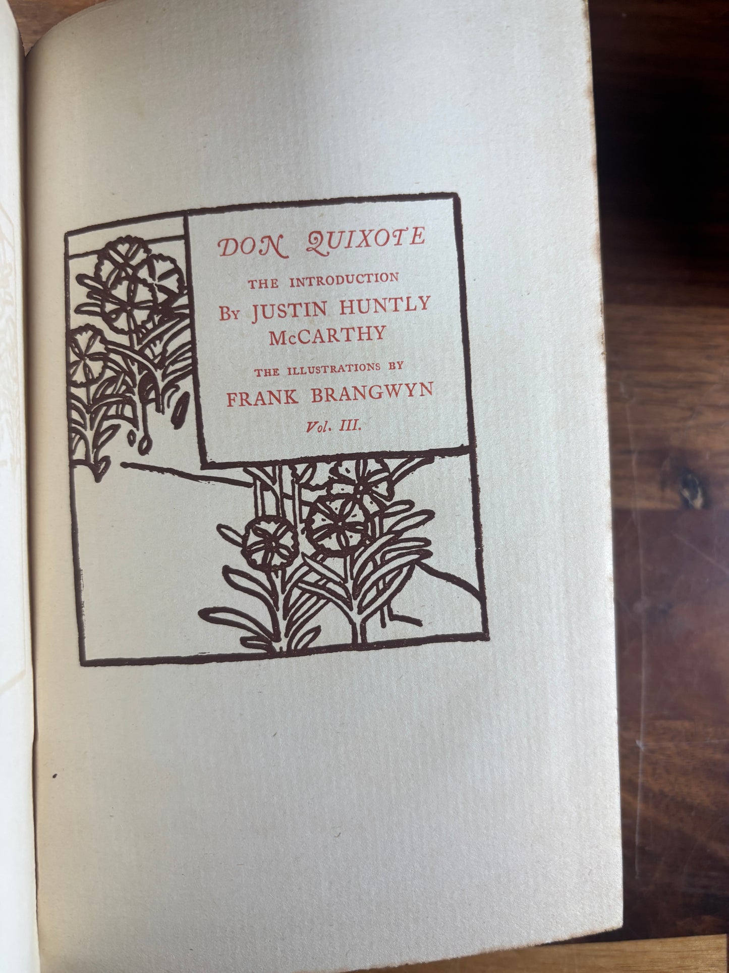 1895 Don Quixote, 4/4 Vol 1st Brangwyn Edition