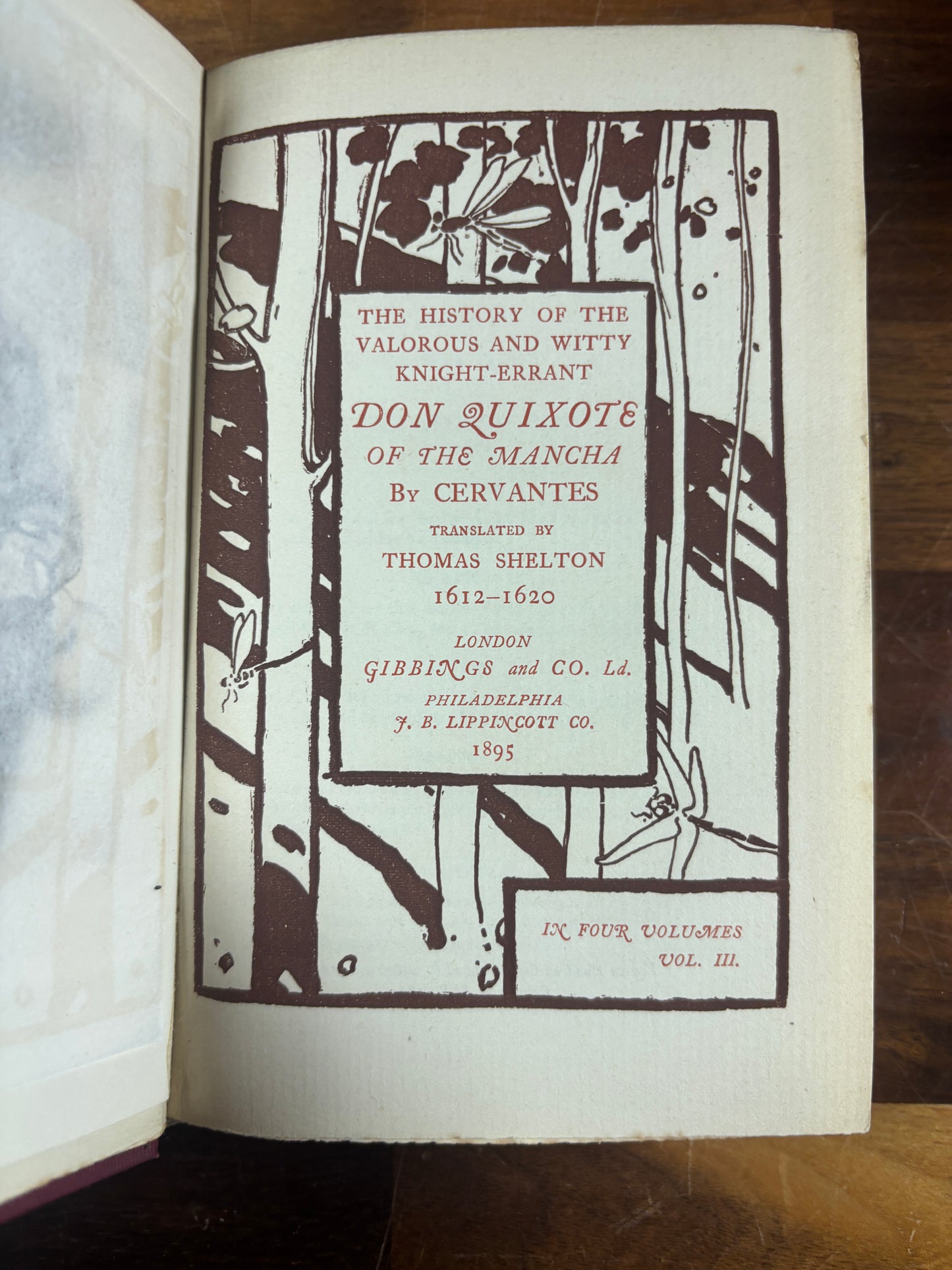 1895 Don Quixote, 4/4 Vol 1st Brangwyn Edition