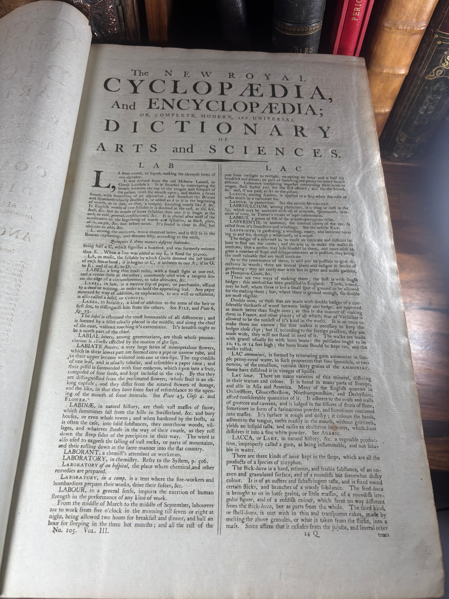 The New Royal Cyclopaedia and Encyclopaedia C. 1790s
