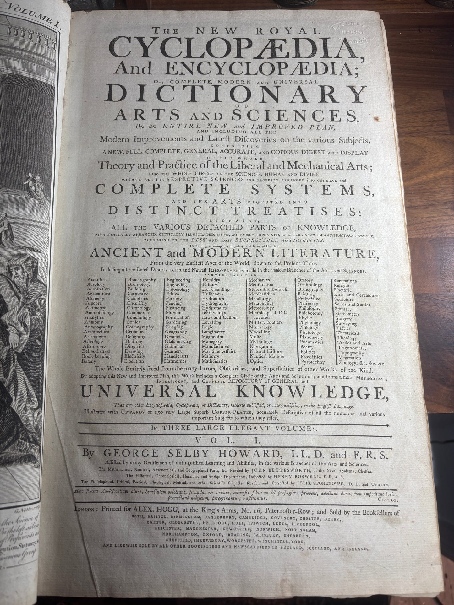 The New Royal Cyclopaedia and Encyclopaedia C. 1790s