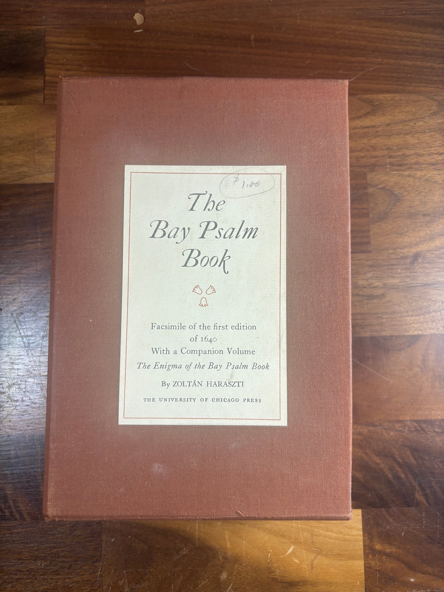 1956 Bay Psalm Book Facsimile 2 volume set w/ slipcase