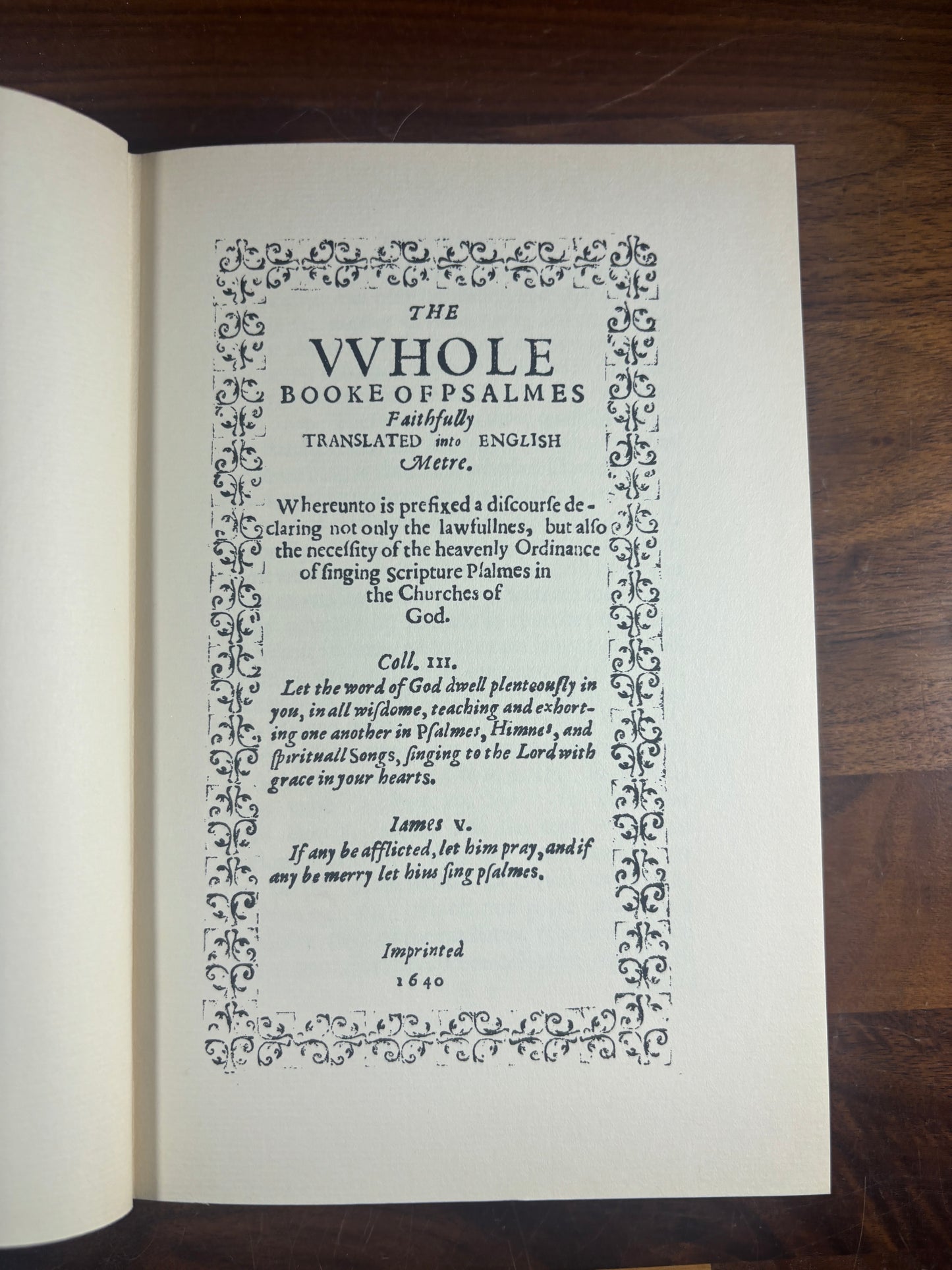 1956 Bay Psalm Book Facsimile 2 volume set w/ slipcase