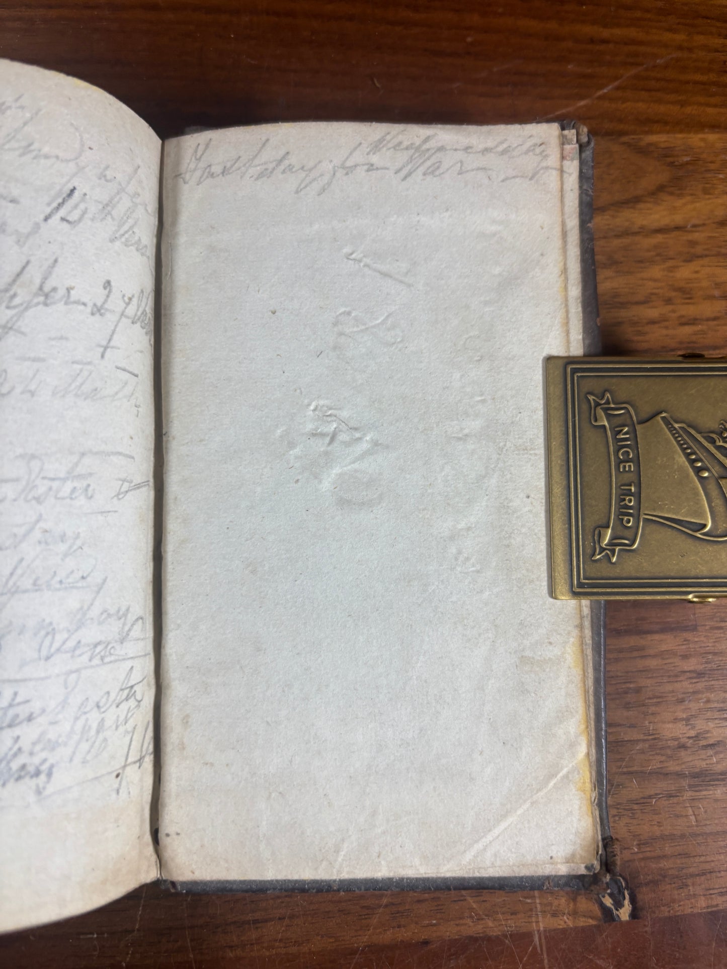 Pocket KJV Bible Dated 1764 w/ inscriptions, volume 1 of 2