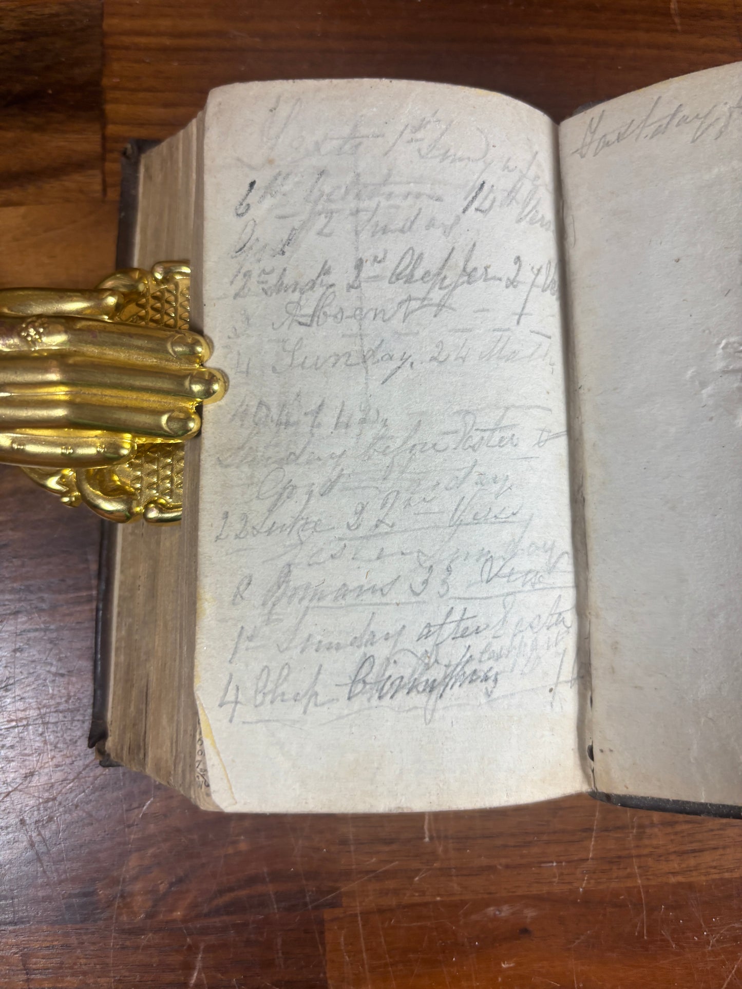 Pocket KJV Bible Dated 1764 w/ inscriptions, volume 1 of 2