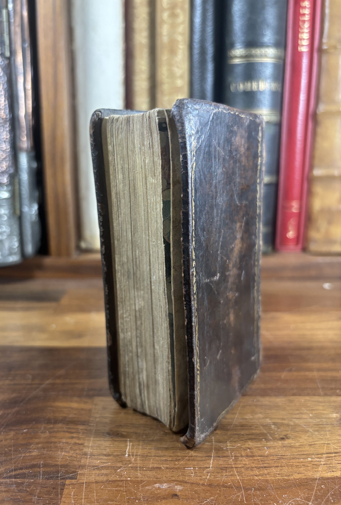 Pocket KJV Bible Dated 1764 w/ inscriptions, volume 1 of 2