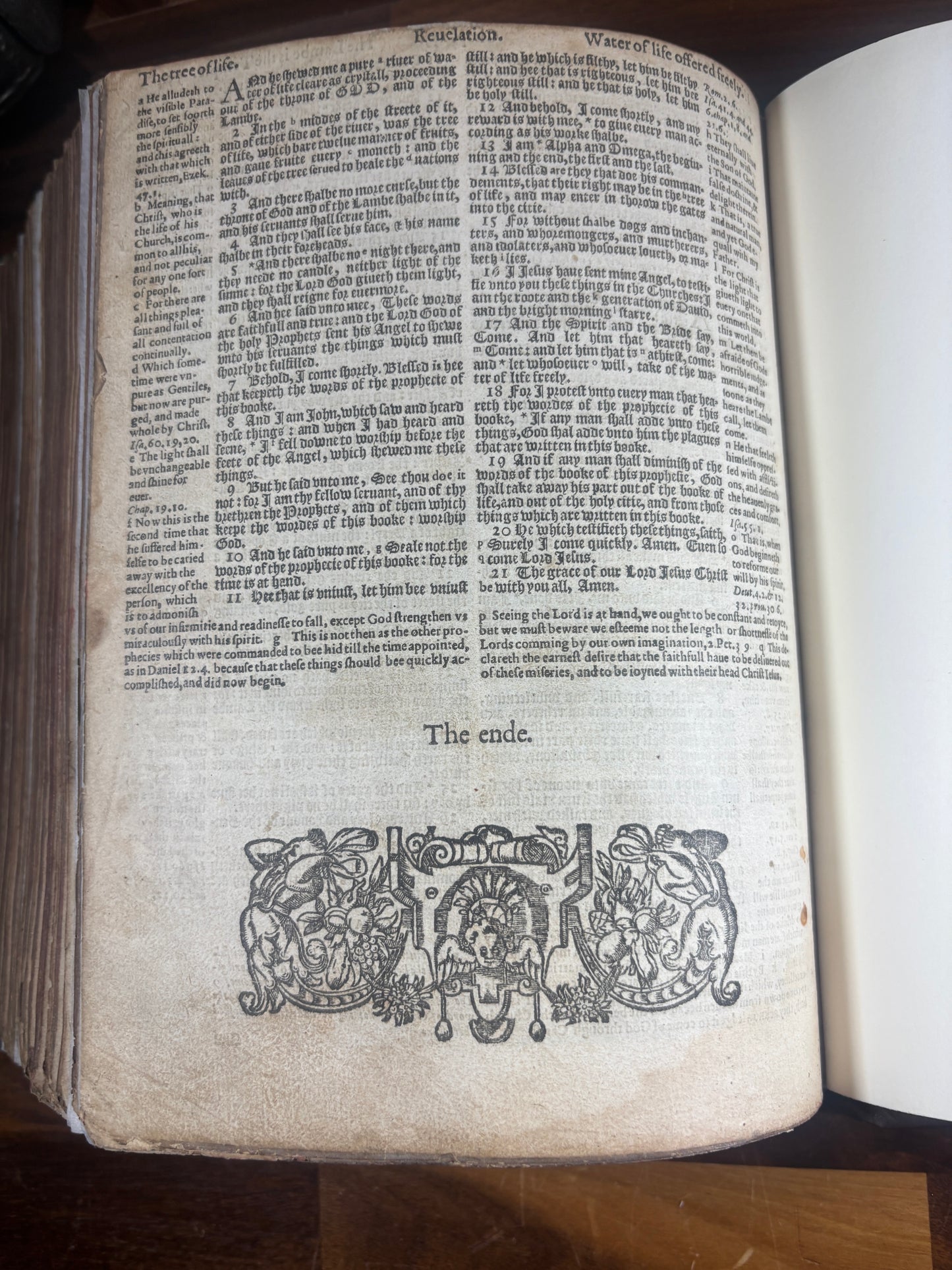 1614 Geneva "Breeches" Bible, Made 3 Years After The 1st KJV, Early Stuart Era