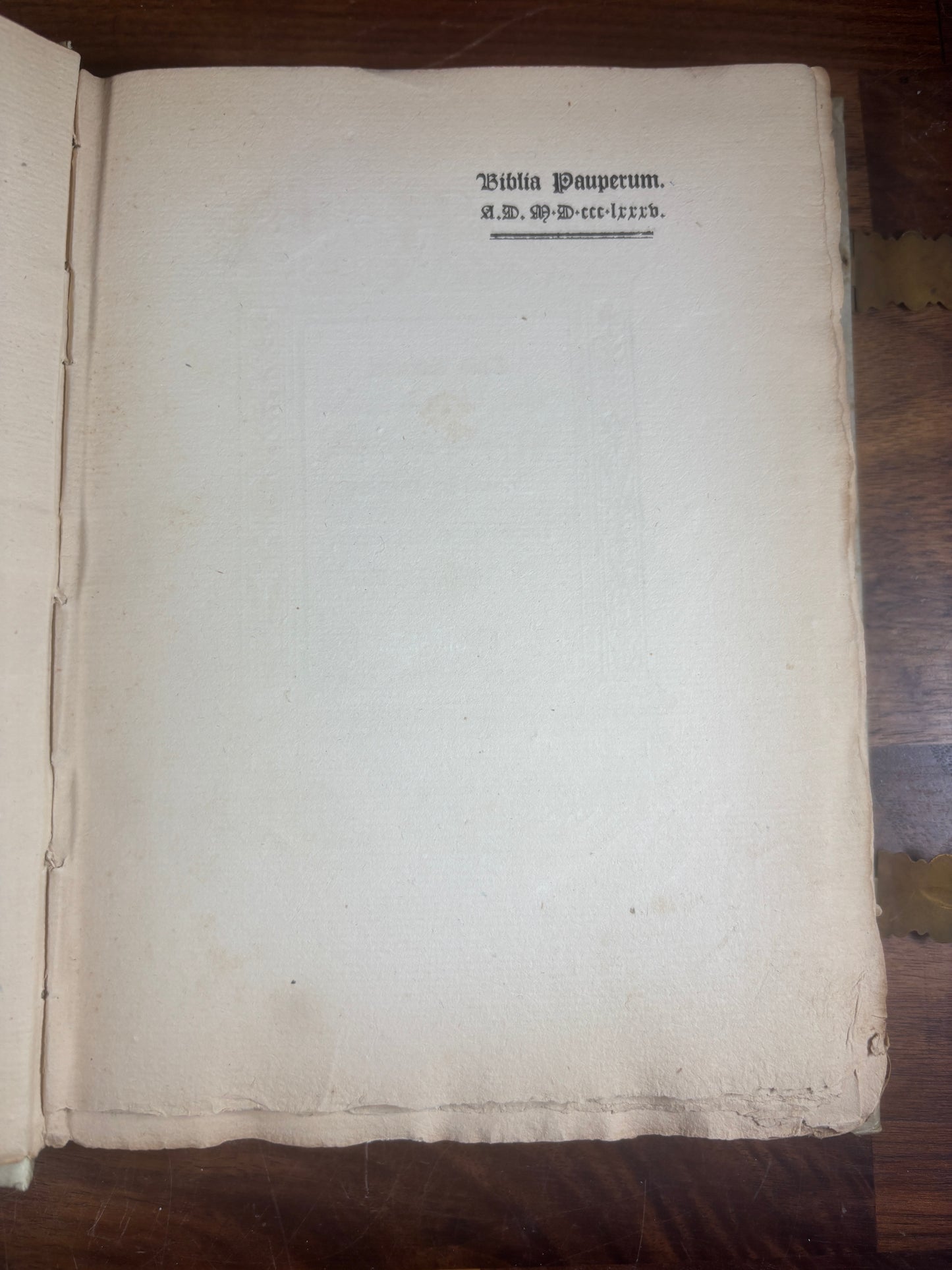 Biblia Pauperum (Bible of the poor) Victorian Facsimile Numbered 327/375 Printed 1885