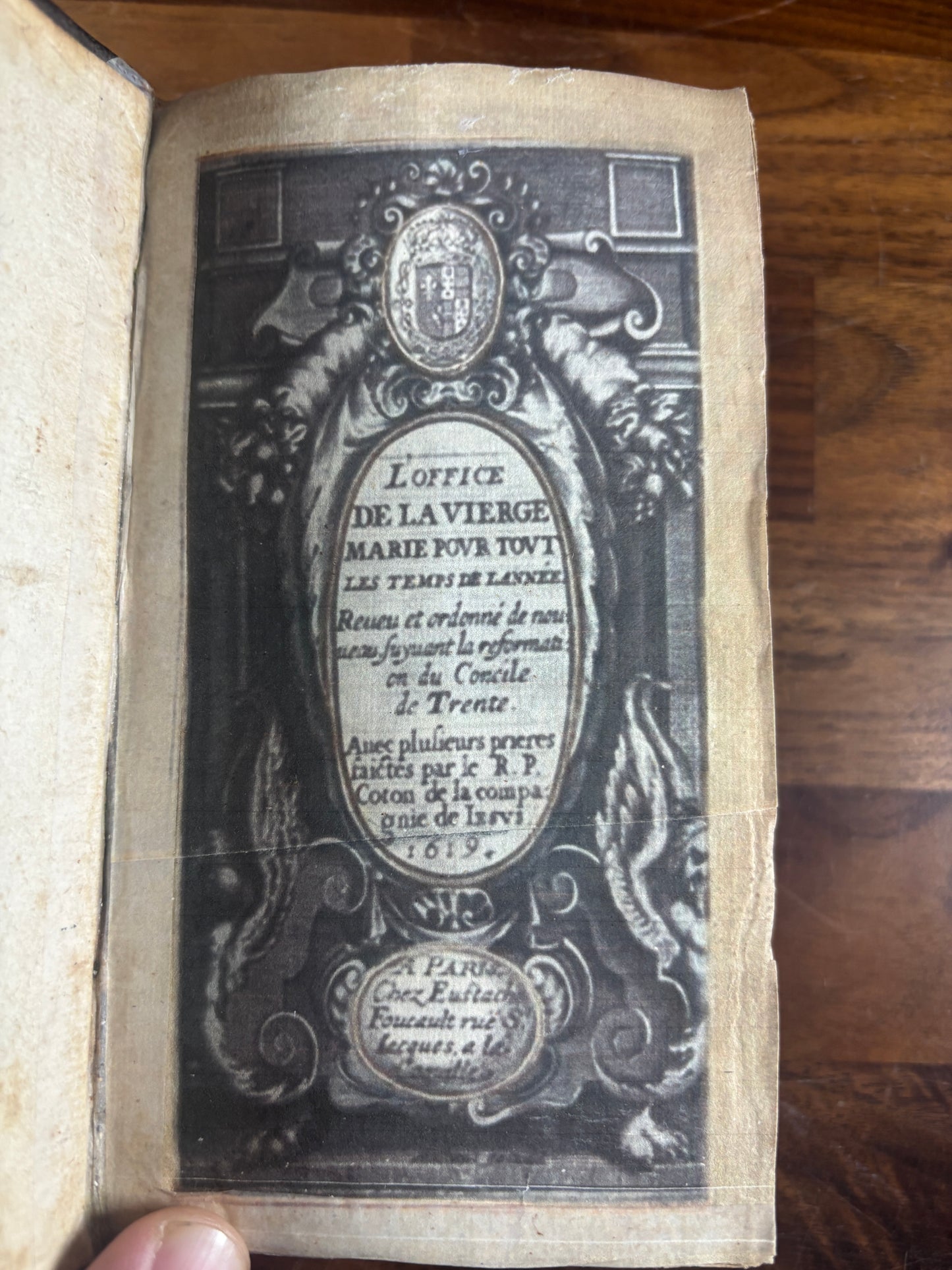 French Book of Hours Dated 1619, The Council of Trent Era, Morocco Binding