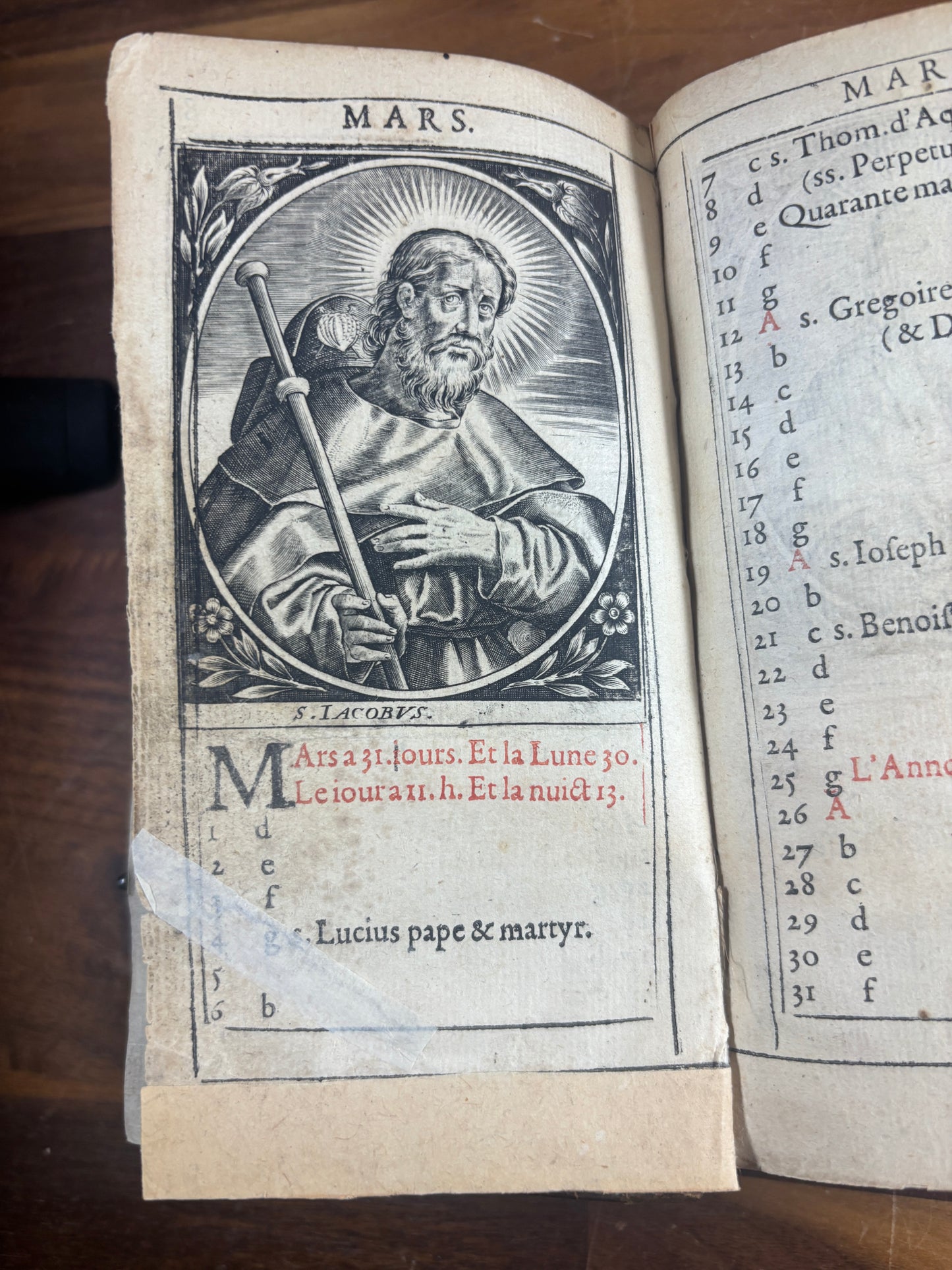 French Book of Hours Dated 1619, The Council of Trent Era, Morocco Binding