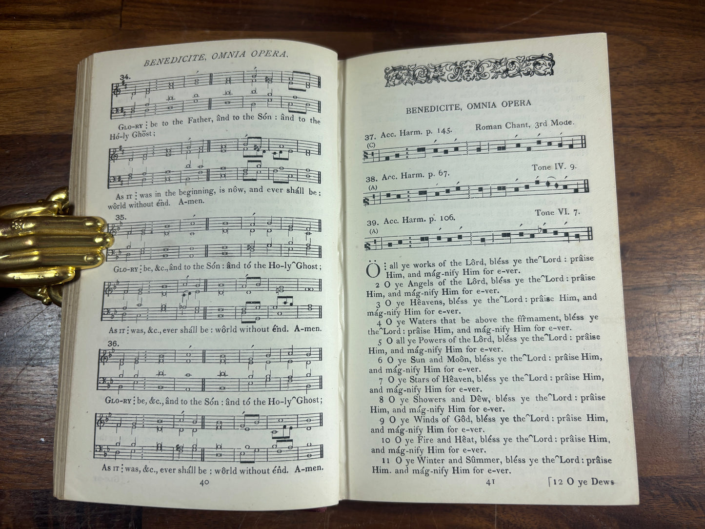Gregorian Psalter 5th Edition C. 1900s, St Mary Clumber Chaplain's Stall
