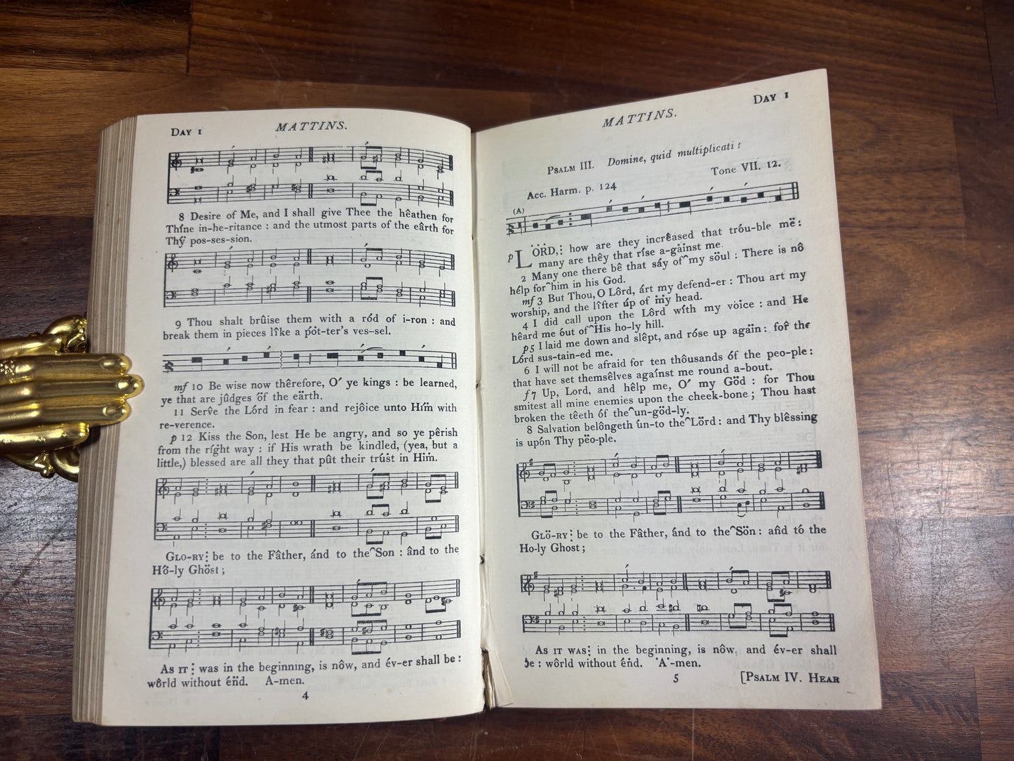 Gregorian Psalter 5th Edition C. 1900s, St Mary Clumber Chaplain's Stall