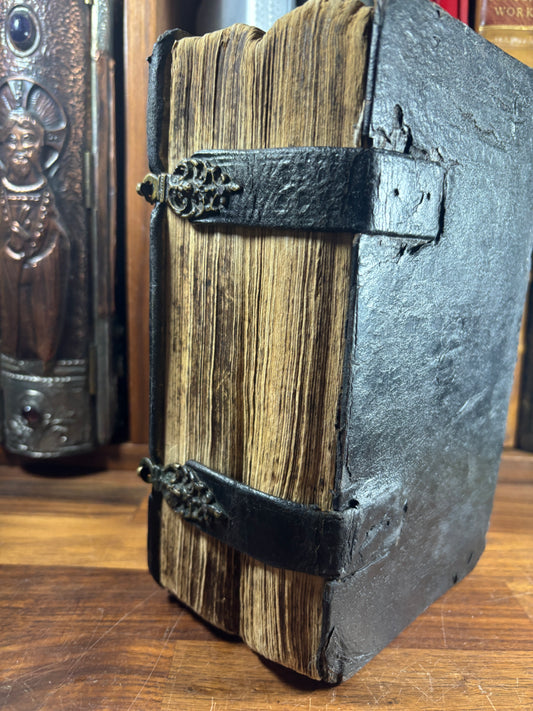 1729 Swedish Bible W/ Brass Clasps, Printed 8 Years After The Great Northern War