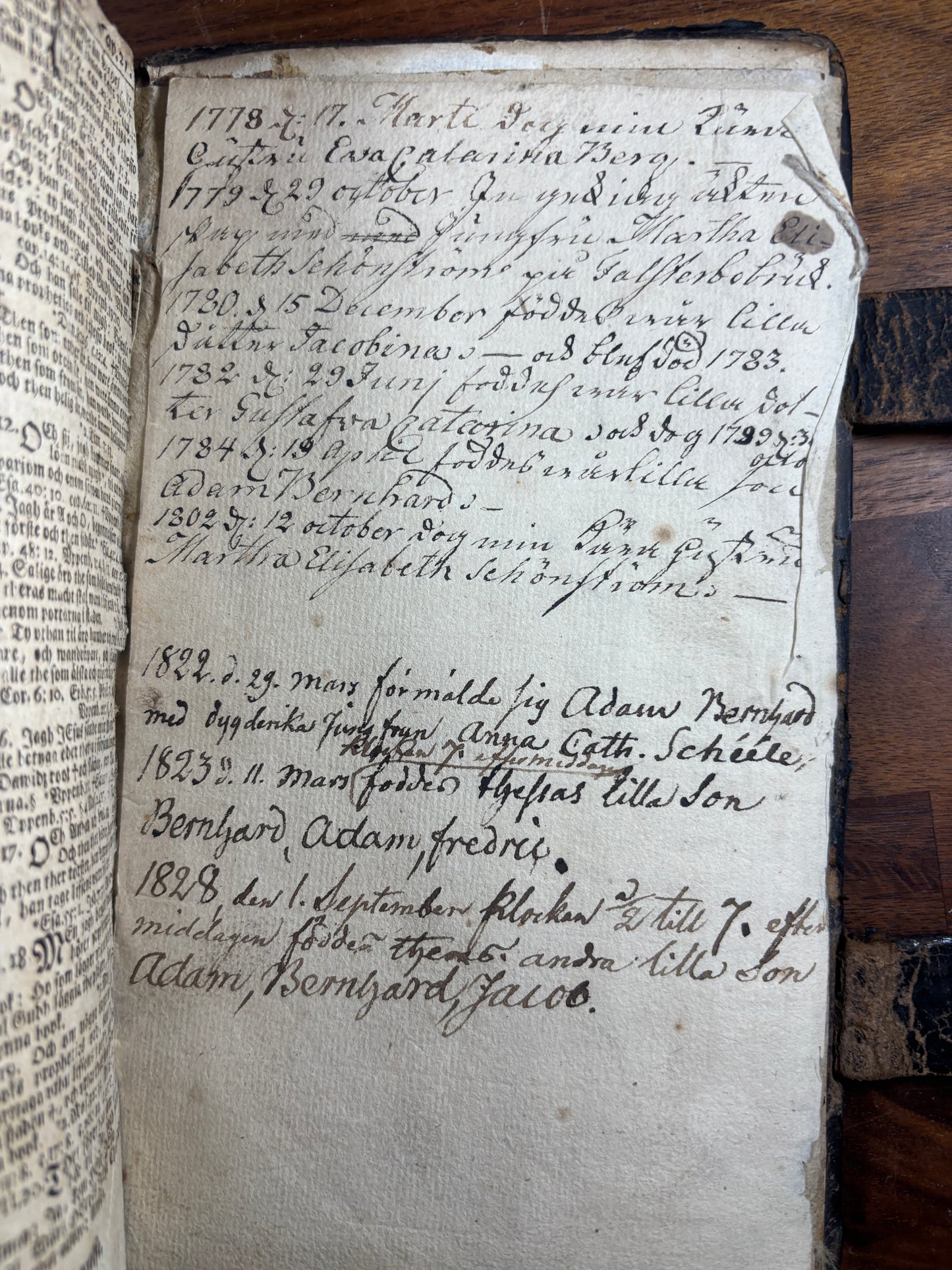 1729 Swedish Bible W/ Brass Clasps, Printed 8 Years After The Great Northern War