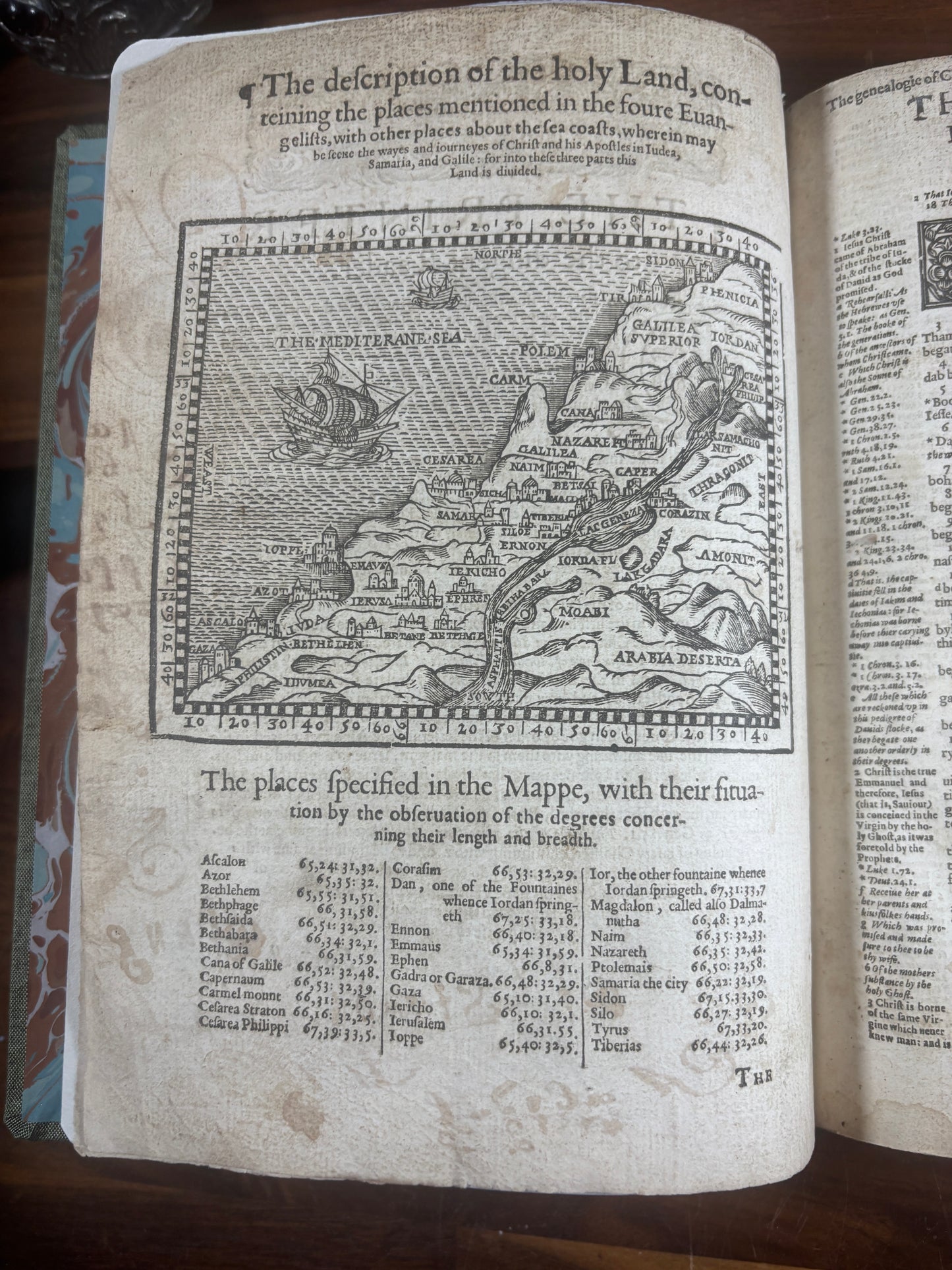 Geneva 1615 New Testament and Apocrypha, W/ Map and Inscriptions