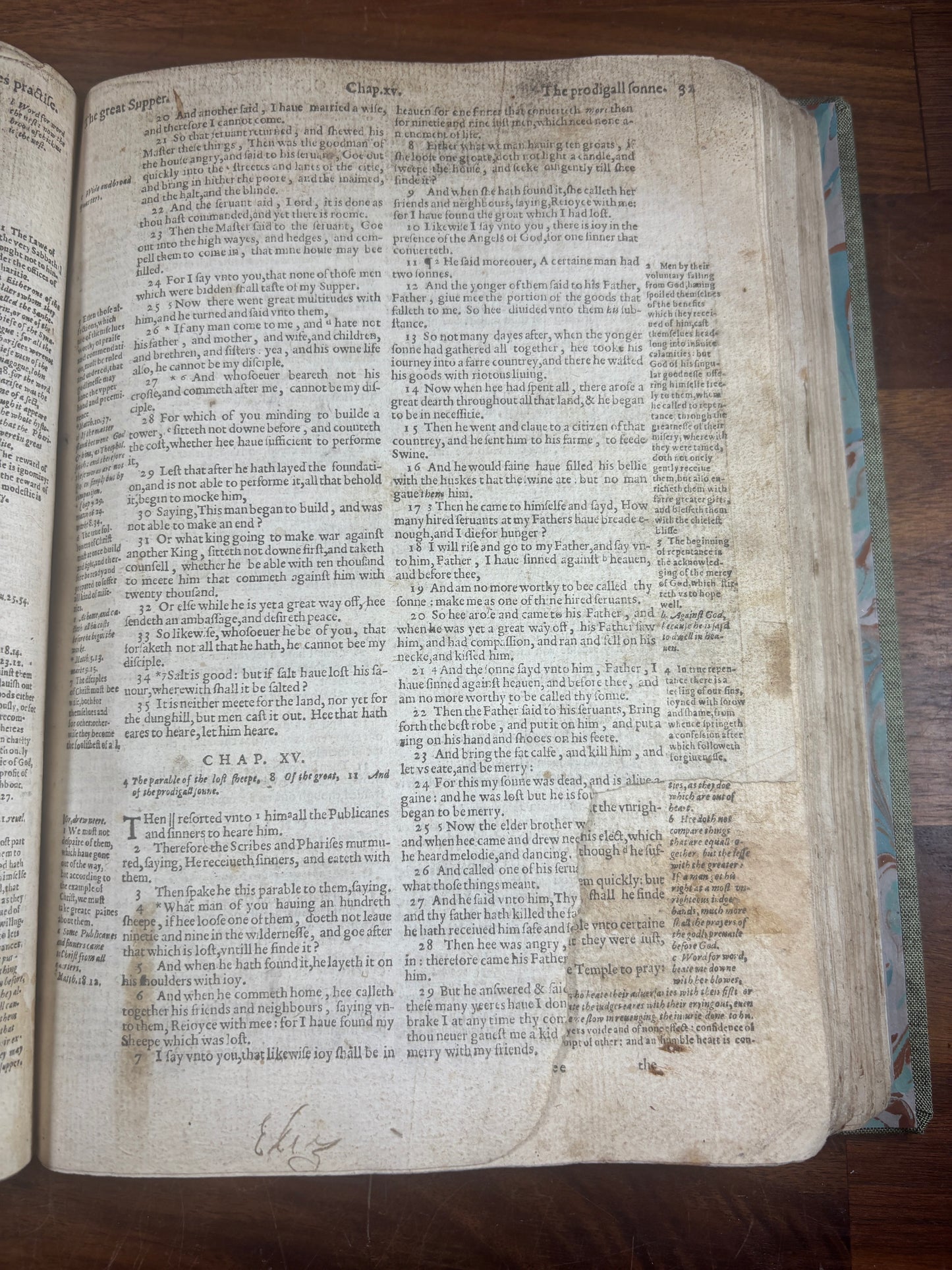 Geneva 1615 New Testament and Apocrypha, W/ Map and Inscriptions