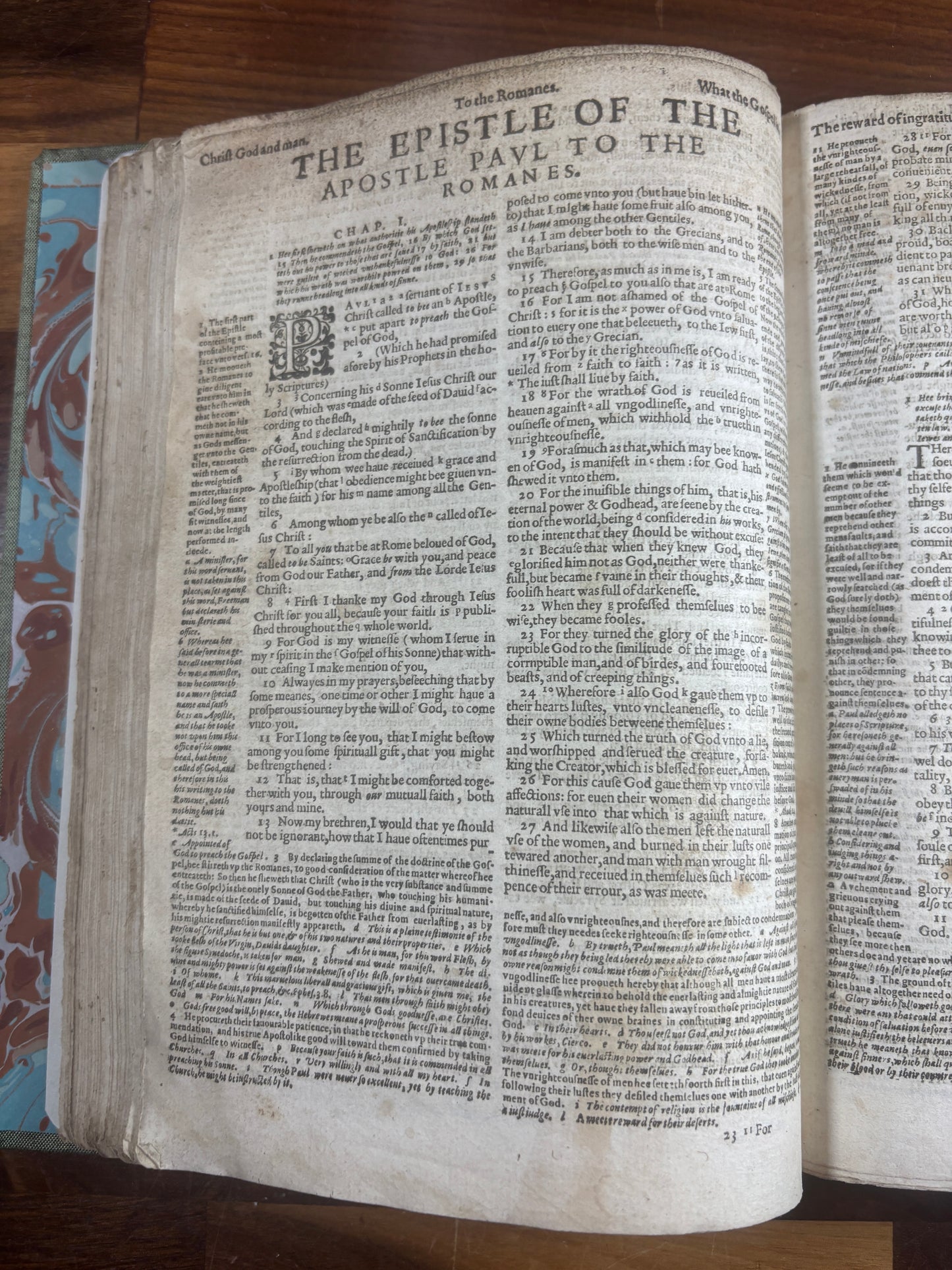 Geneva 1615 New Testament and Apocrypha, W/ Map and Inscriptions