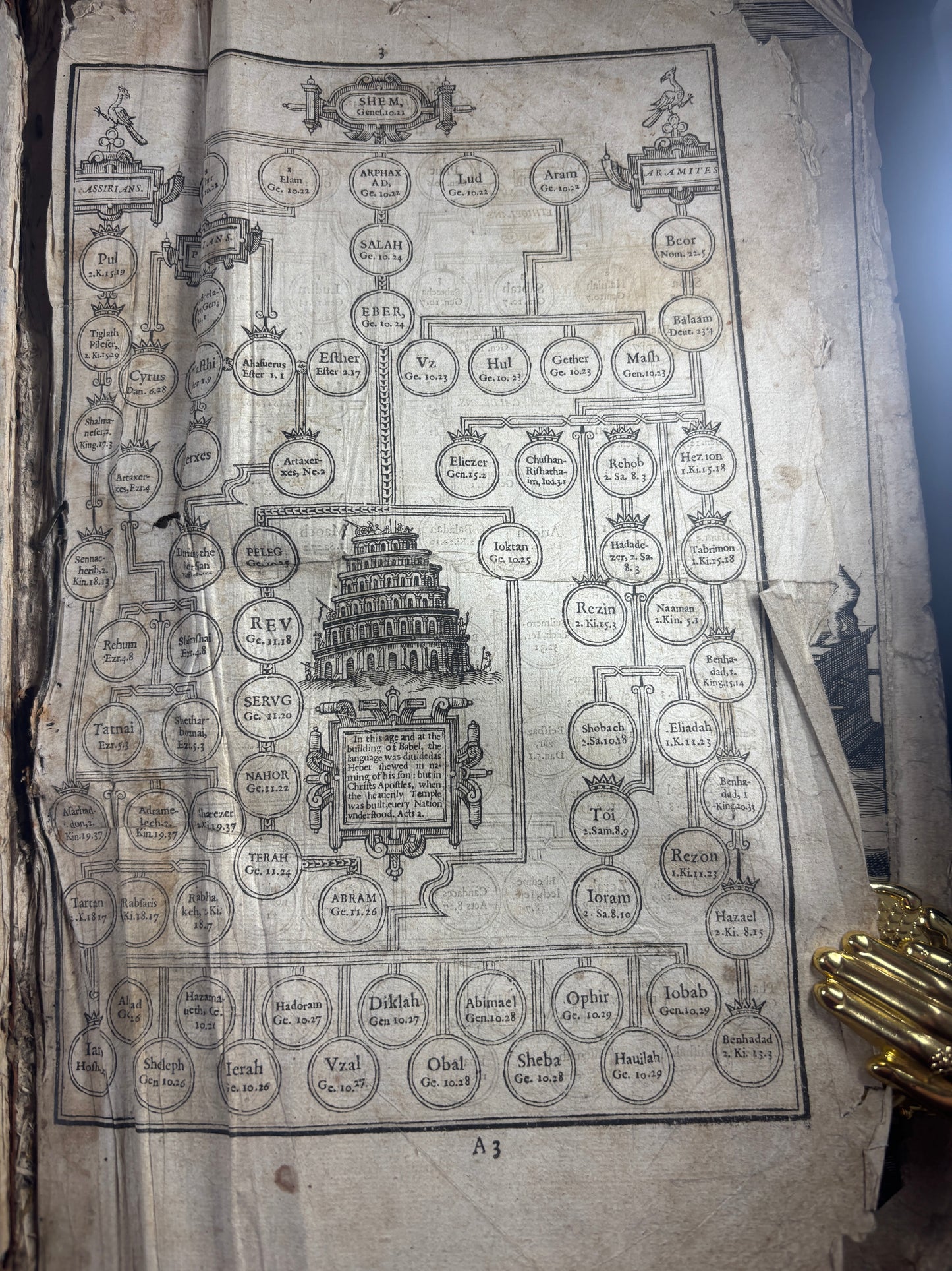 1610 Geneva "Breeches" Folio Bible Printed in Edinburgh 5x Maps and Inscriptions