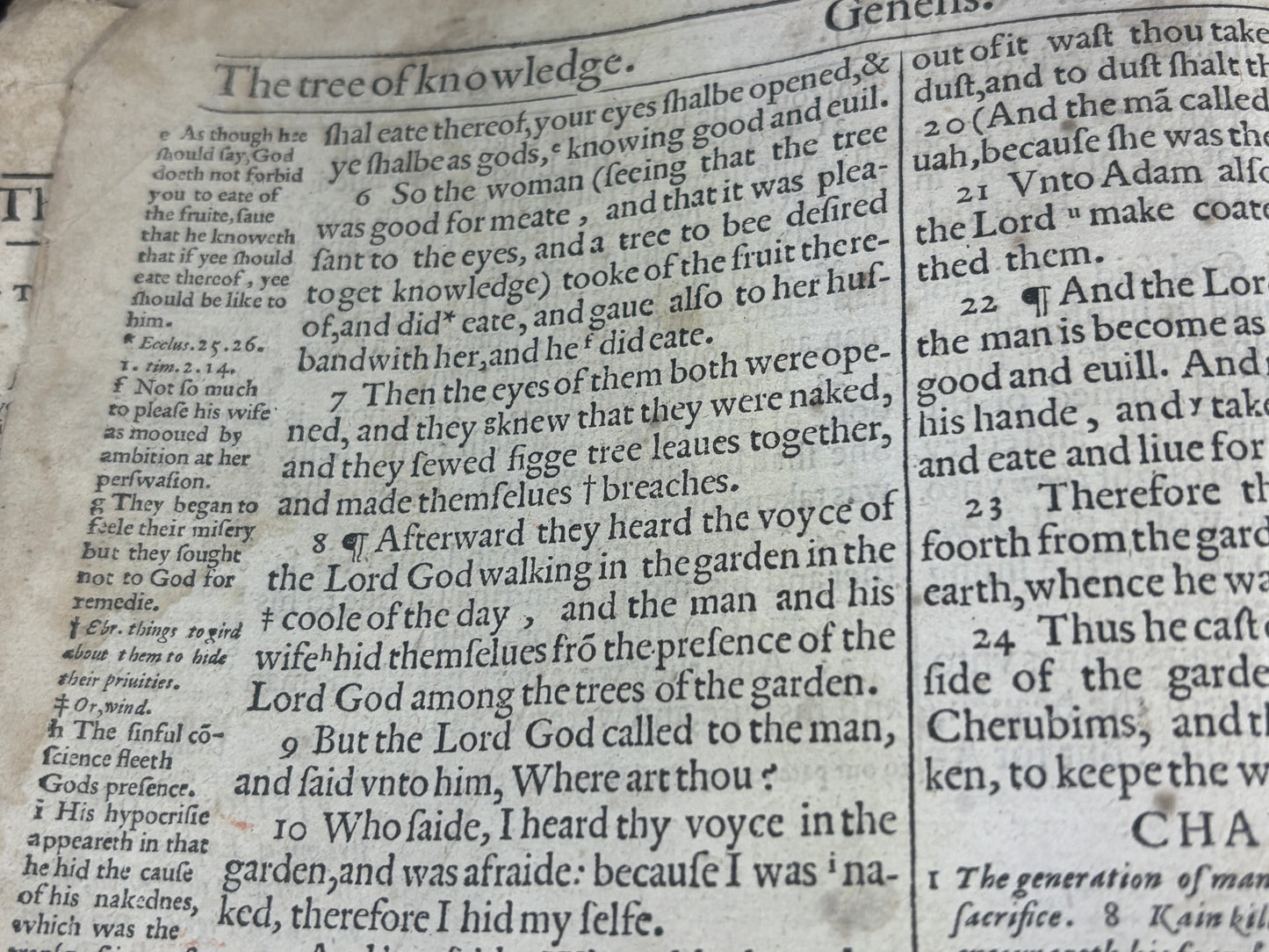 1610 Geneva "Breeches" Folio Bible Printed in Edinburgh 5x Maps and Inscriptions