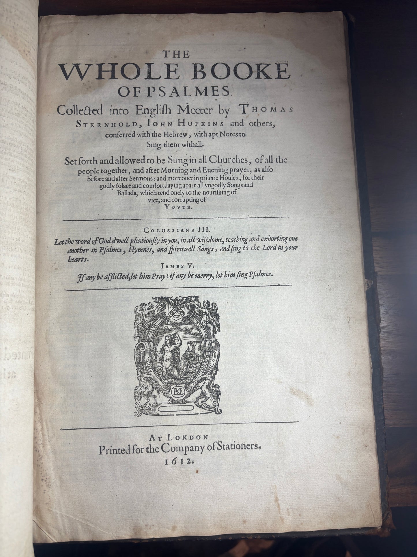 1610 Geneva "Breeches" Folio Bible Printed in Edinburgh 5x Maps and Inscriptions