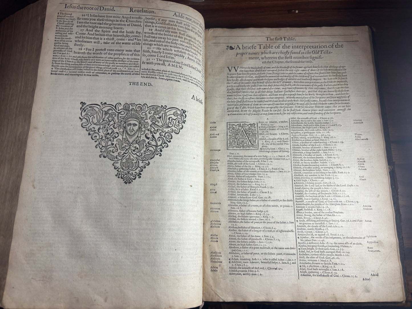 1610 Geneva "Breeches" Folio Bible Printed in Edinburgh 5x Maps and Inscriptions