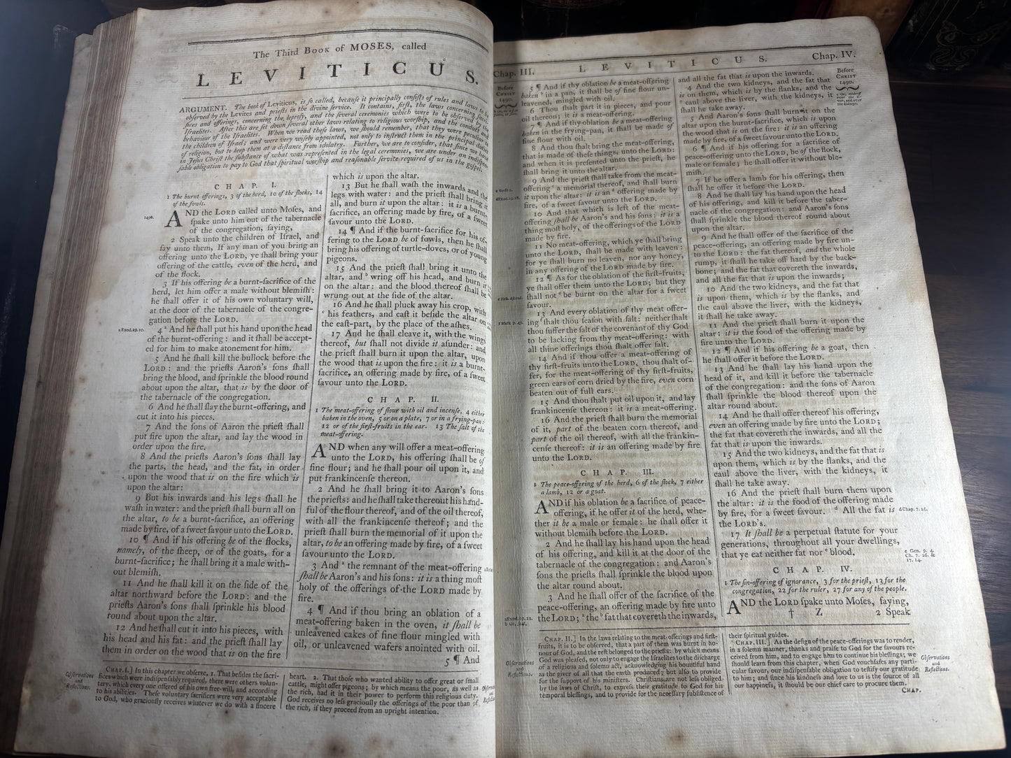 1776/7 KJV Whitehaven Family Bible, American Revolutionary War Era, Herbert 1243