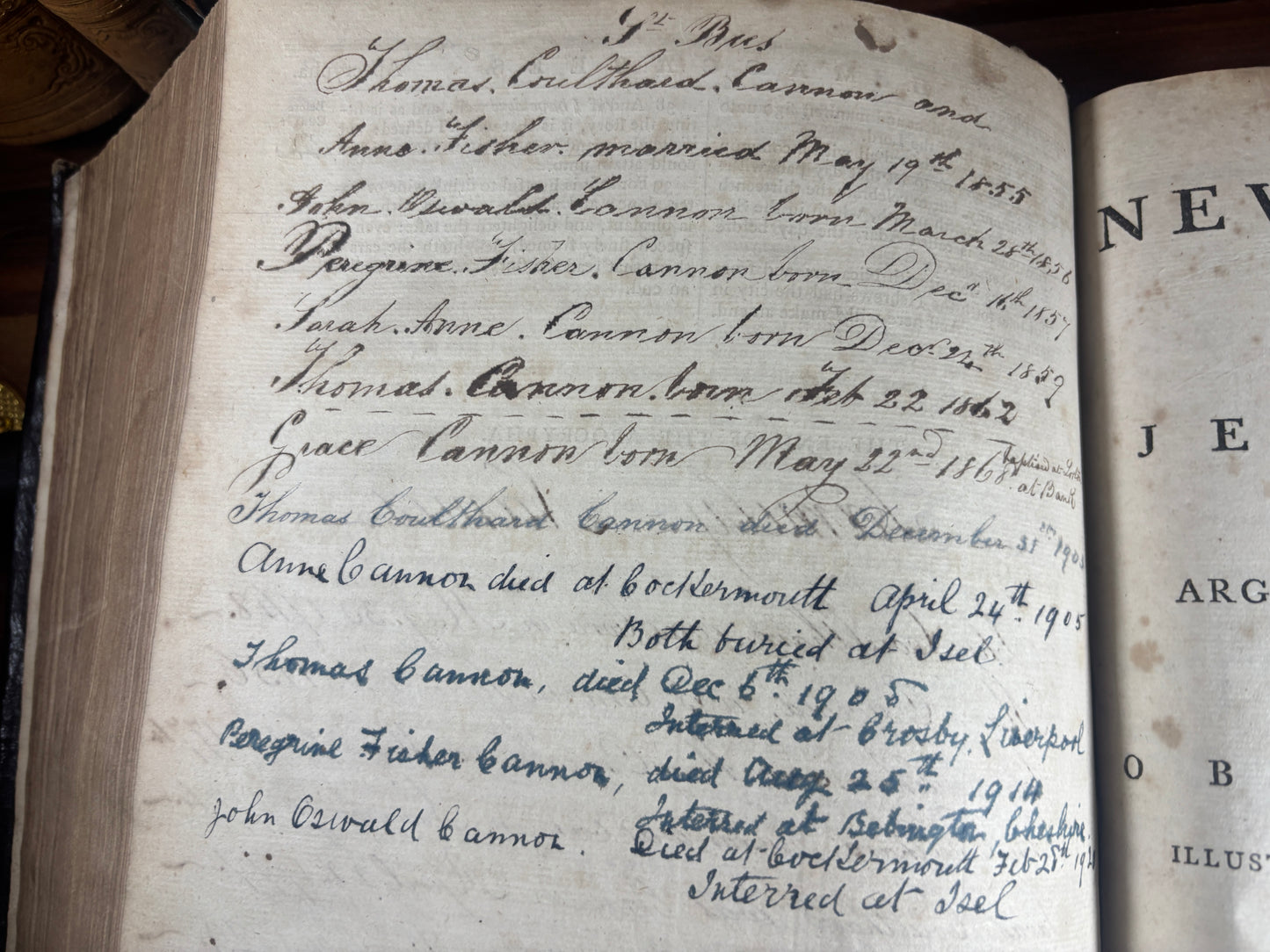 1776/7 KJV Whitehaven Family Bible, American Revolutionary War Era, Herbert 1243